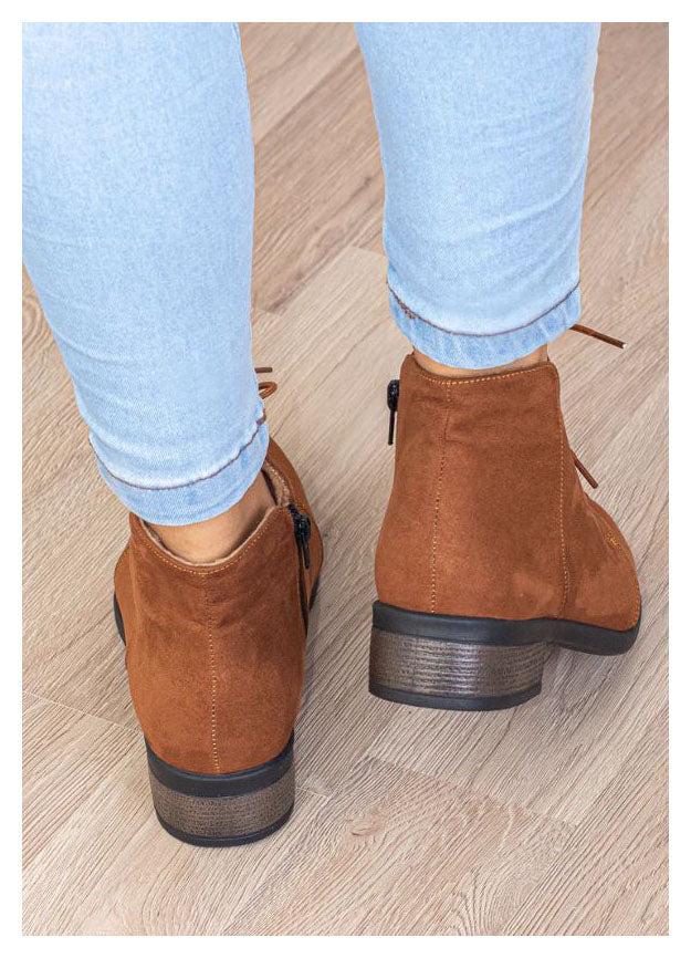 BOTINES MUJER NIZA CAMEL - 3