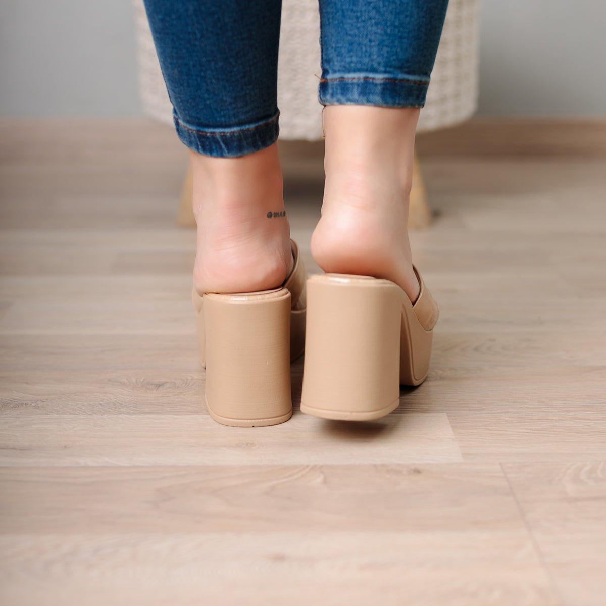 STILETTOS MUJER YESHUAT BEIGE CHAROL - 3