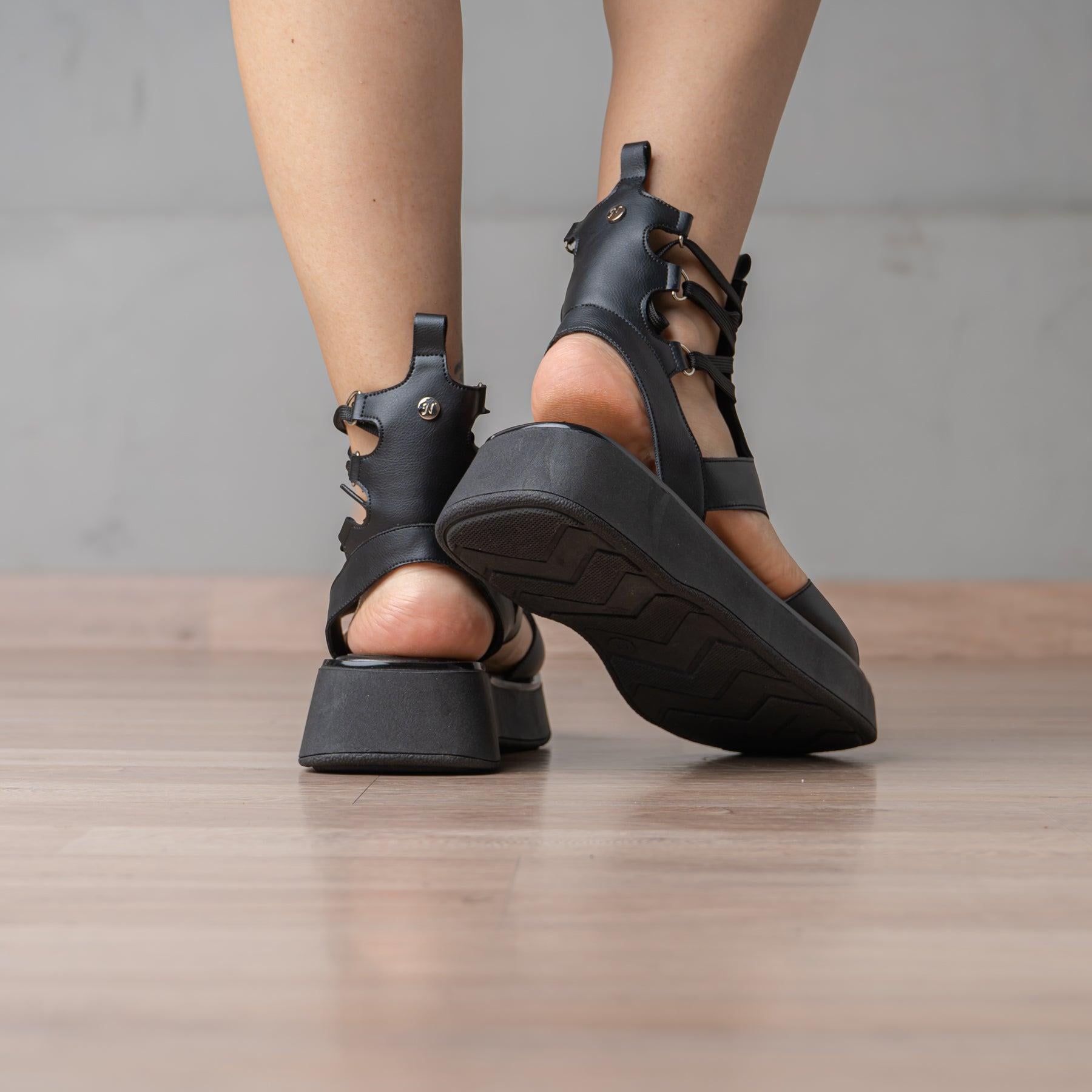 SANDALIAS CASUALES MUJER QUERRY NEGRO - 3
