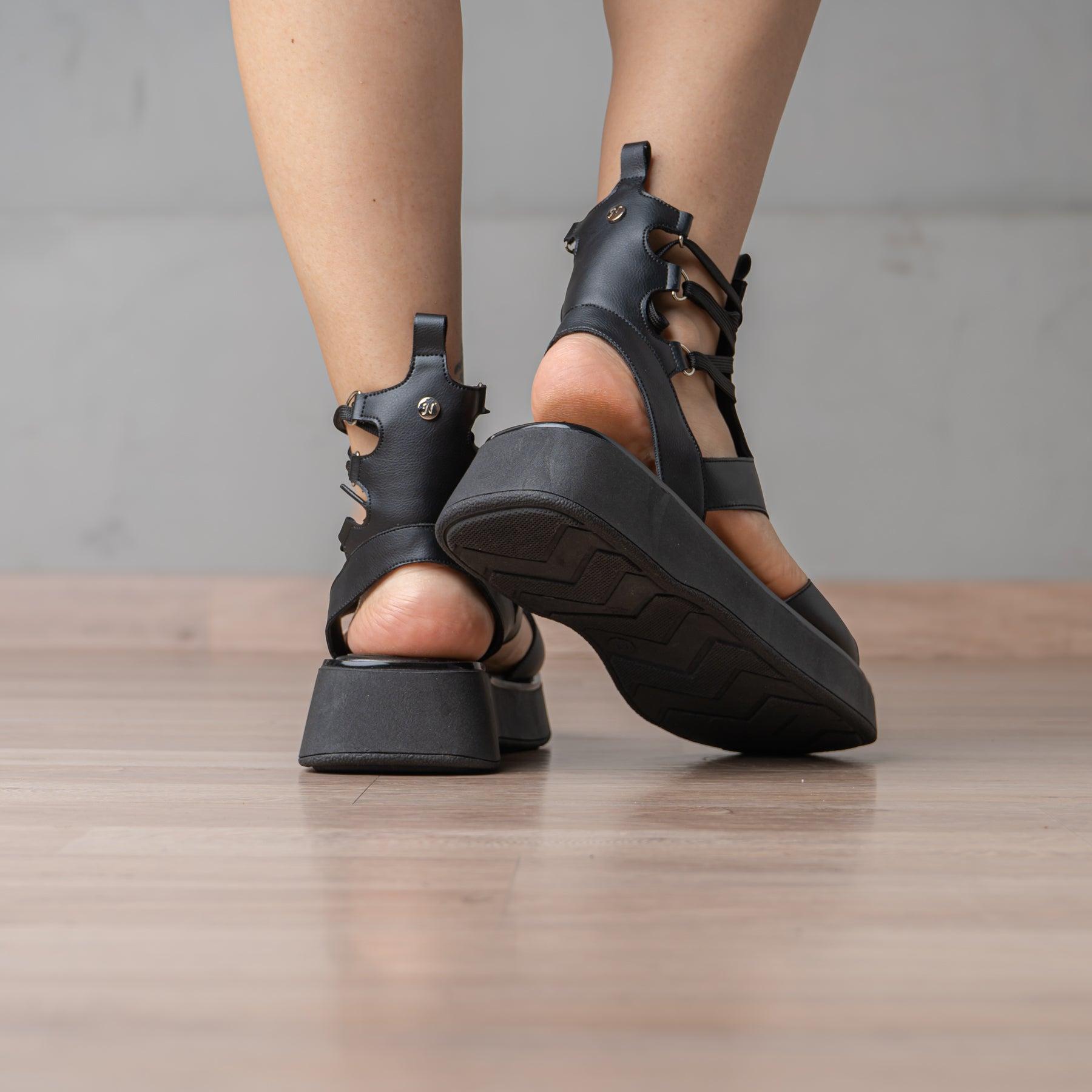 SANDALIAS CASUALES MUJER QUERRY NEGRO - 3