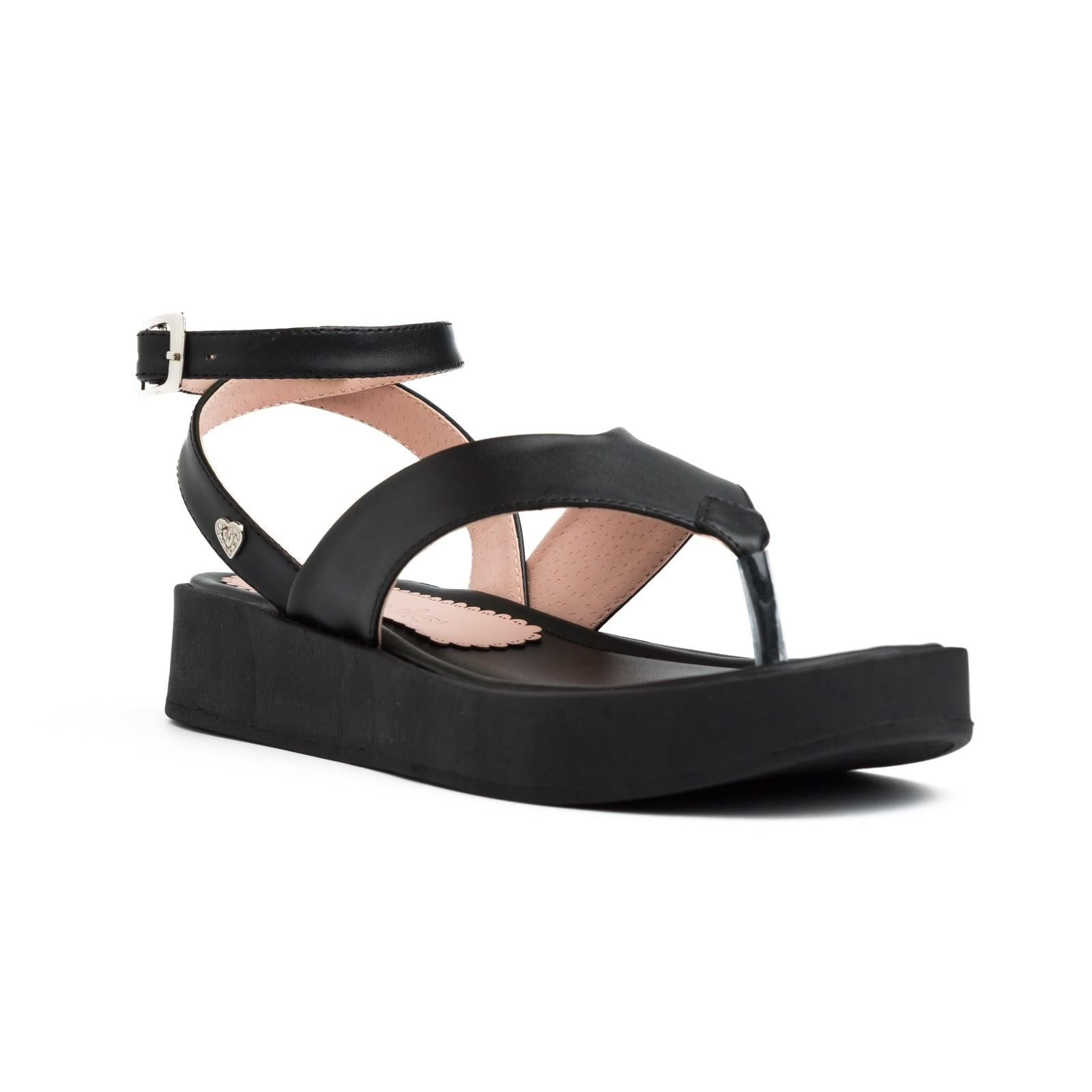 SANDALIAS CASUALES MUJER BELVET NEGRO - 5