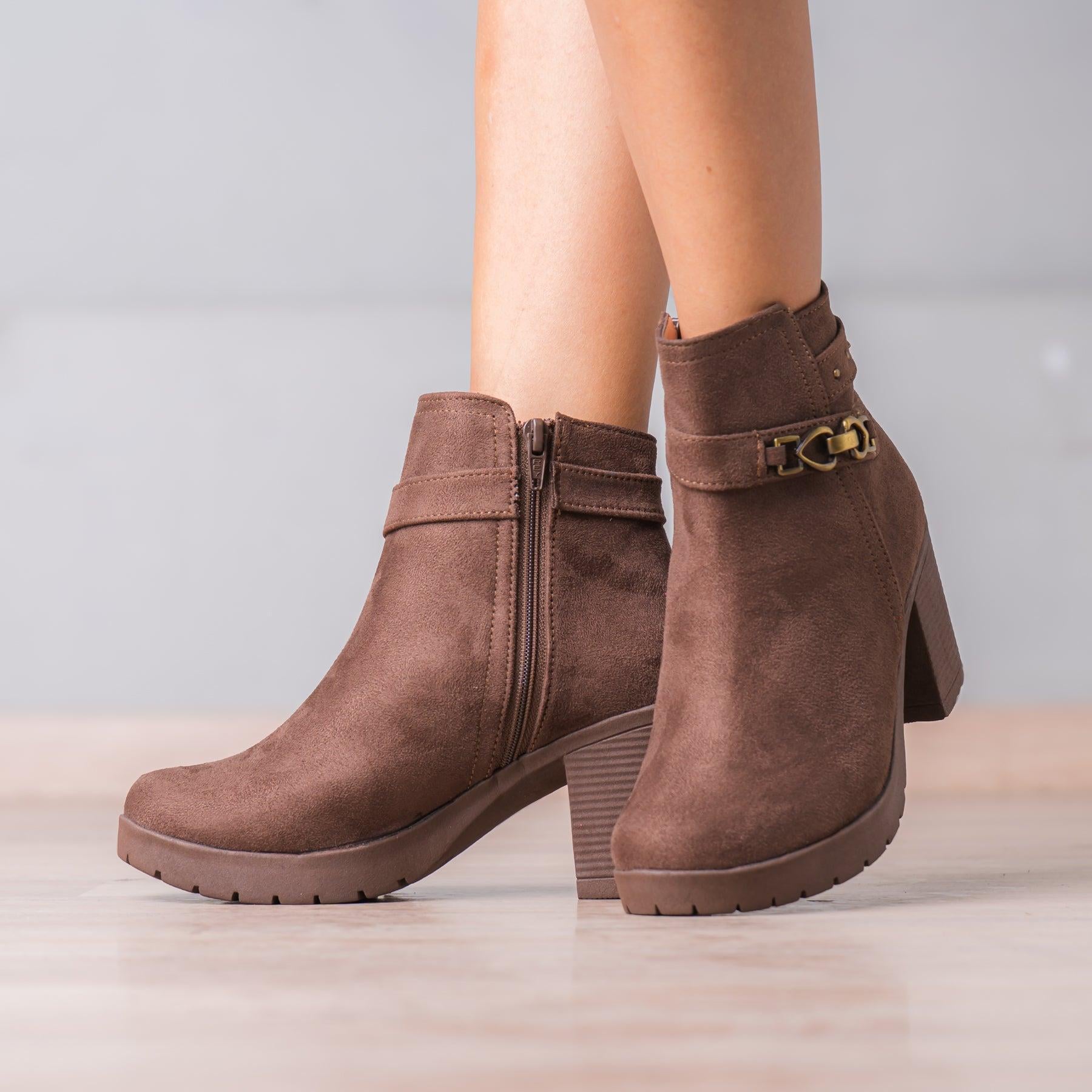 BOTINES MUJER QUAZA MARRON - 1
