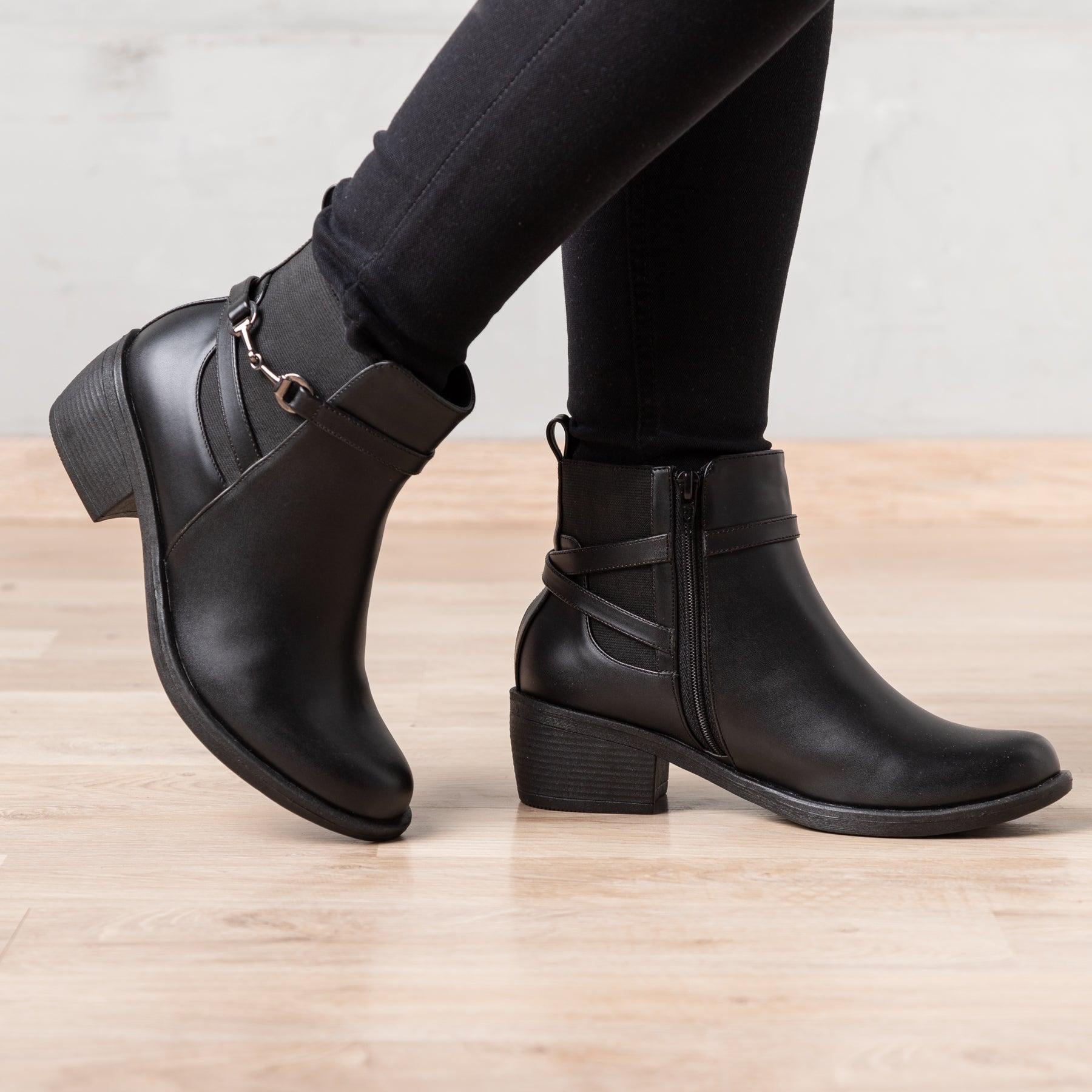 BOTINES MUJER RAZTER NEGRO - 1