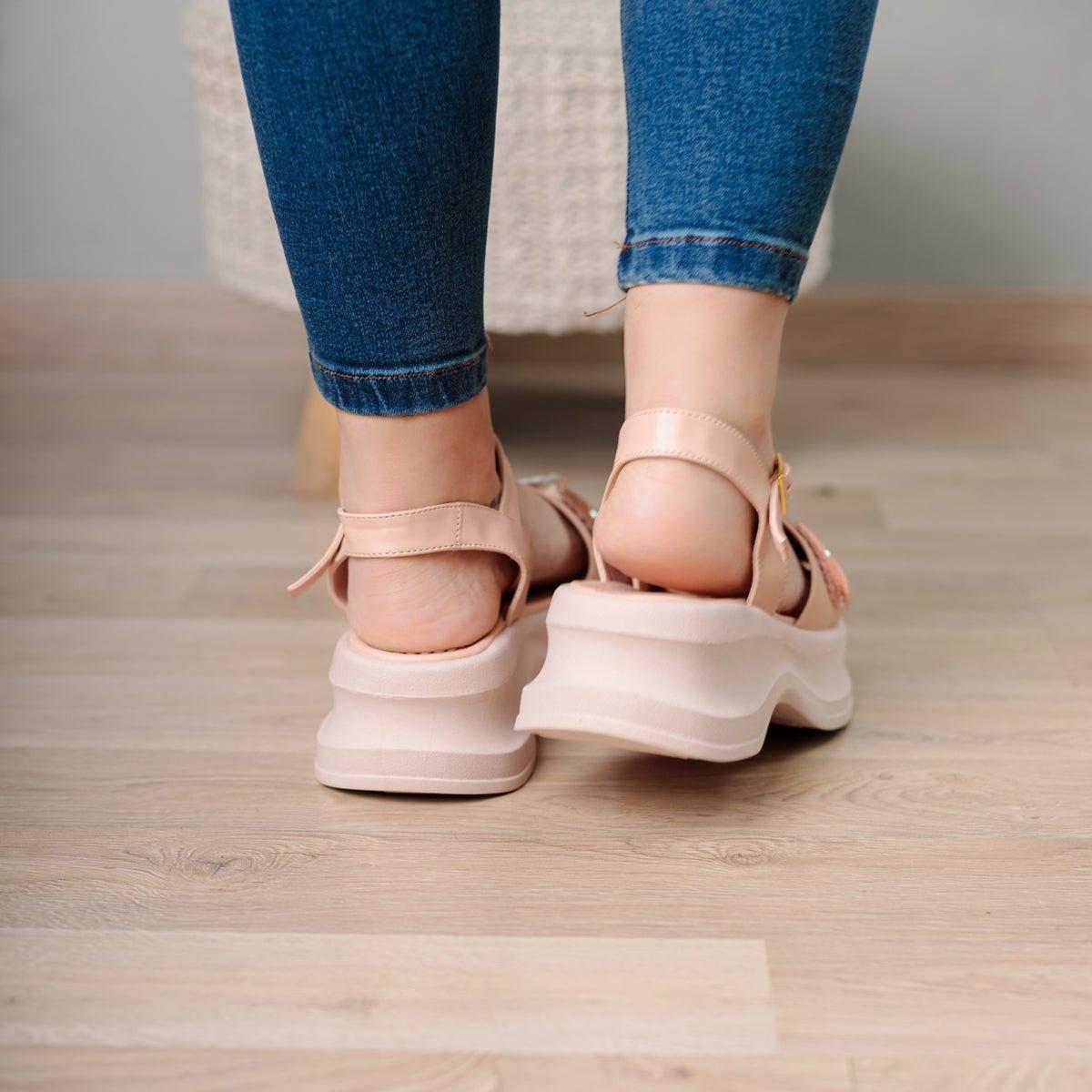 SANDALIAS CASUALES MUJER SNEZANA PALO ROSA - 3