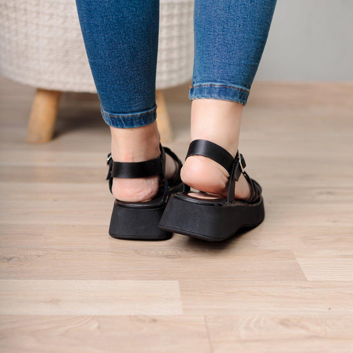 SANDALIAS CASUALES MUJER NURIAH NEGRO - 3
