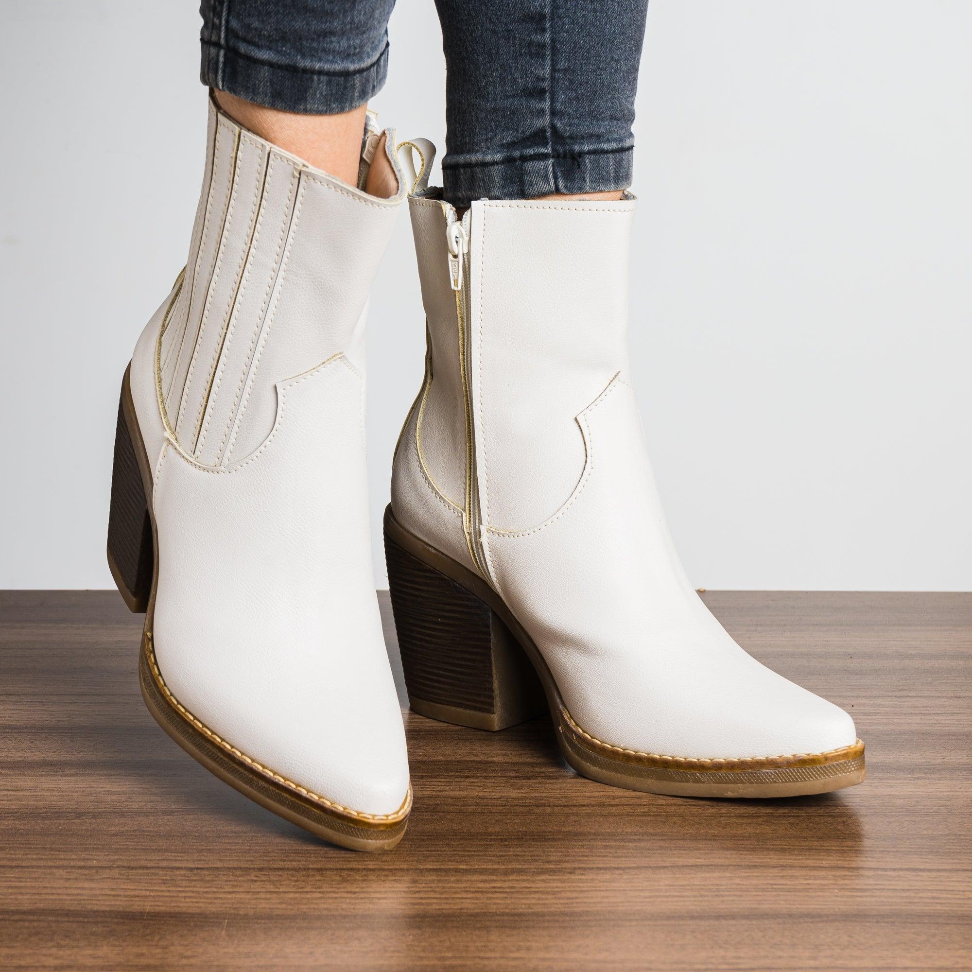 BOTAS MUJER ZERBEROS HUESO - 1