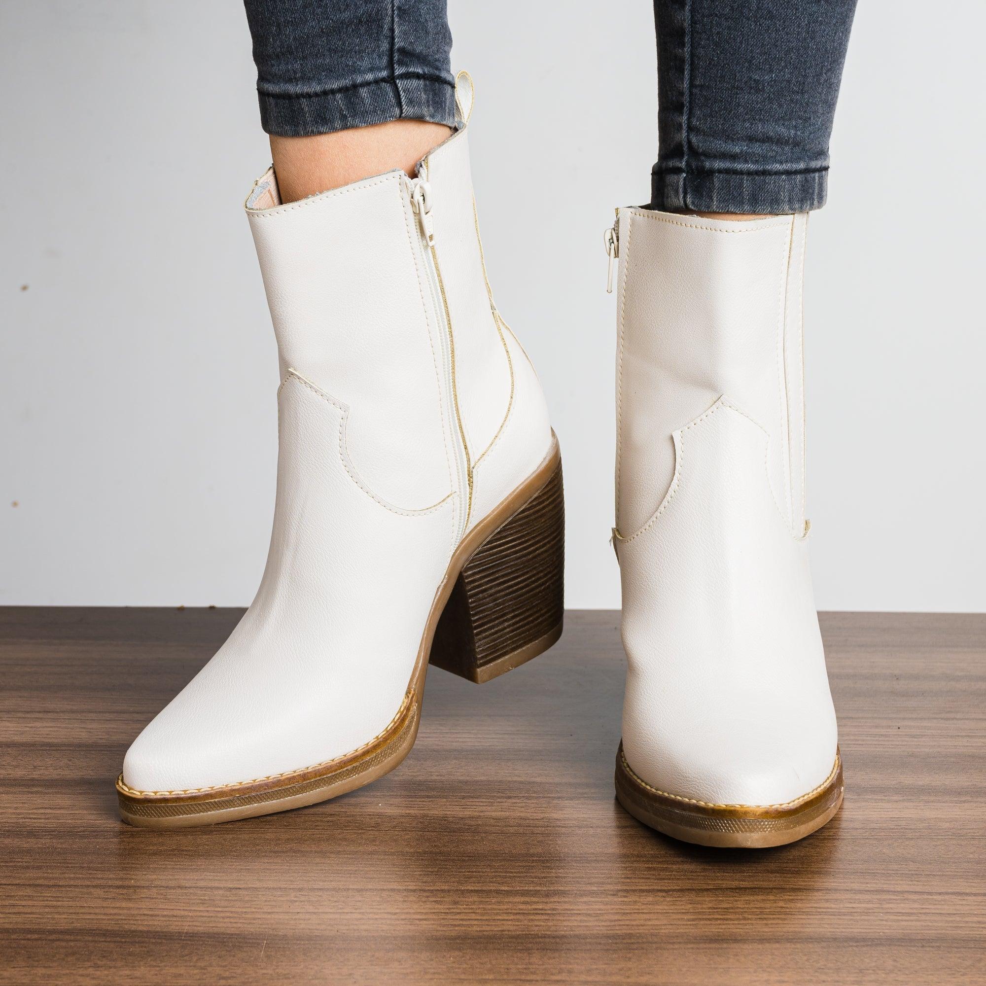 BOTAS MUJER ZERBEROS HUESO - 2