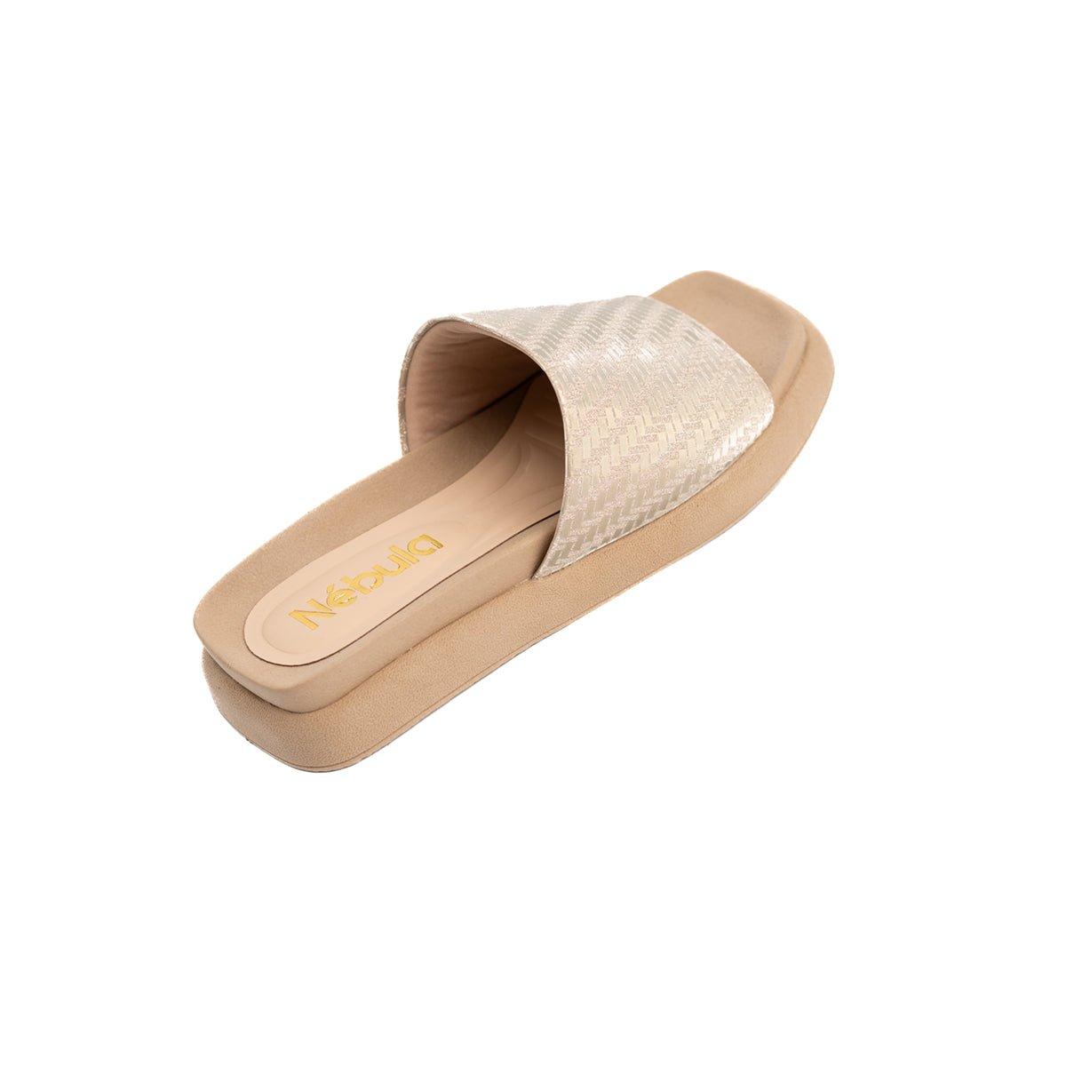 SANDALIAS CASUALES MUJER BOGGHI DORADO - 6