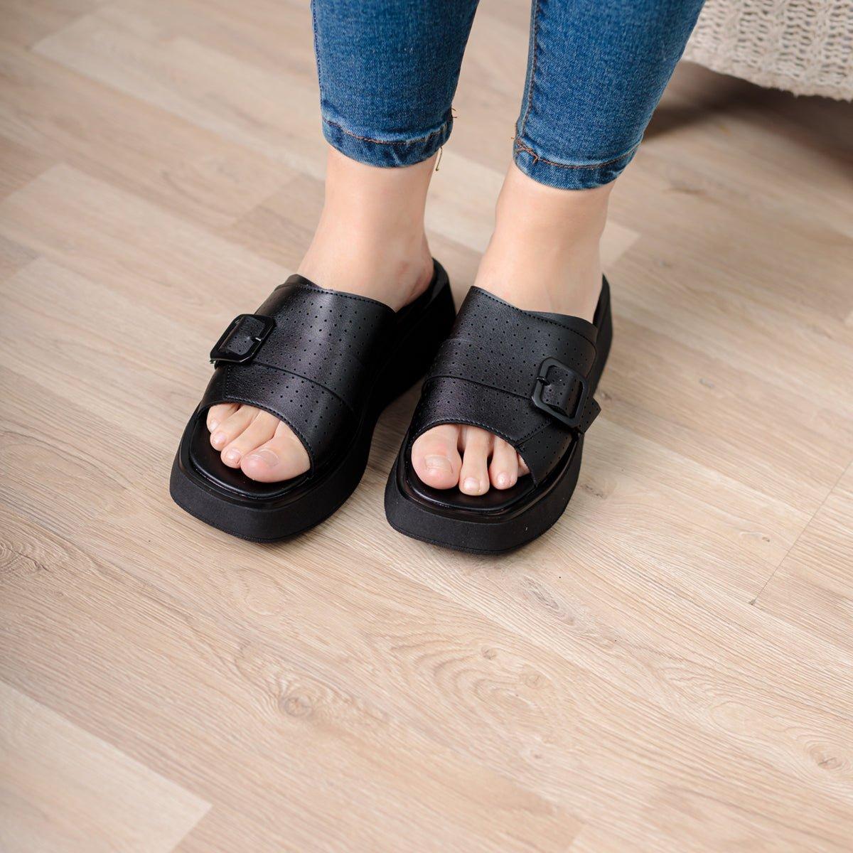 SANDALIAS CASUALES MUJER BENZIM NEGRO - 2