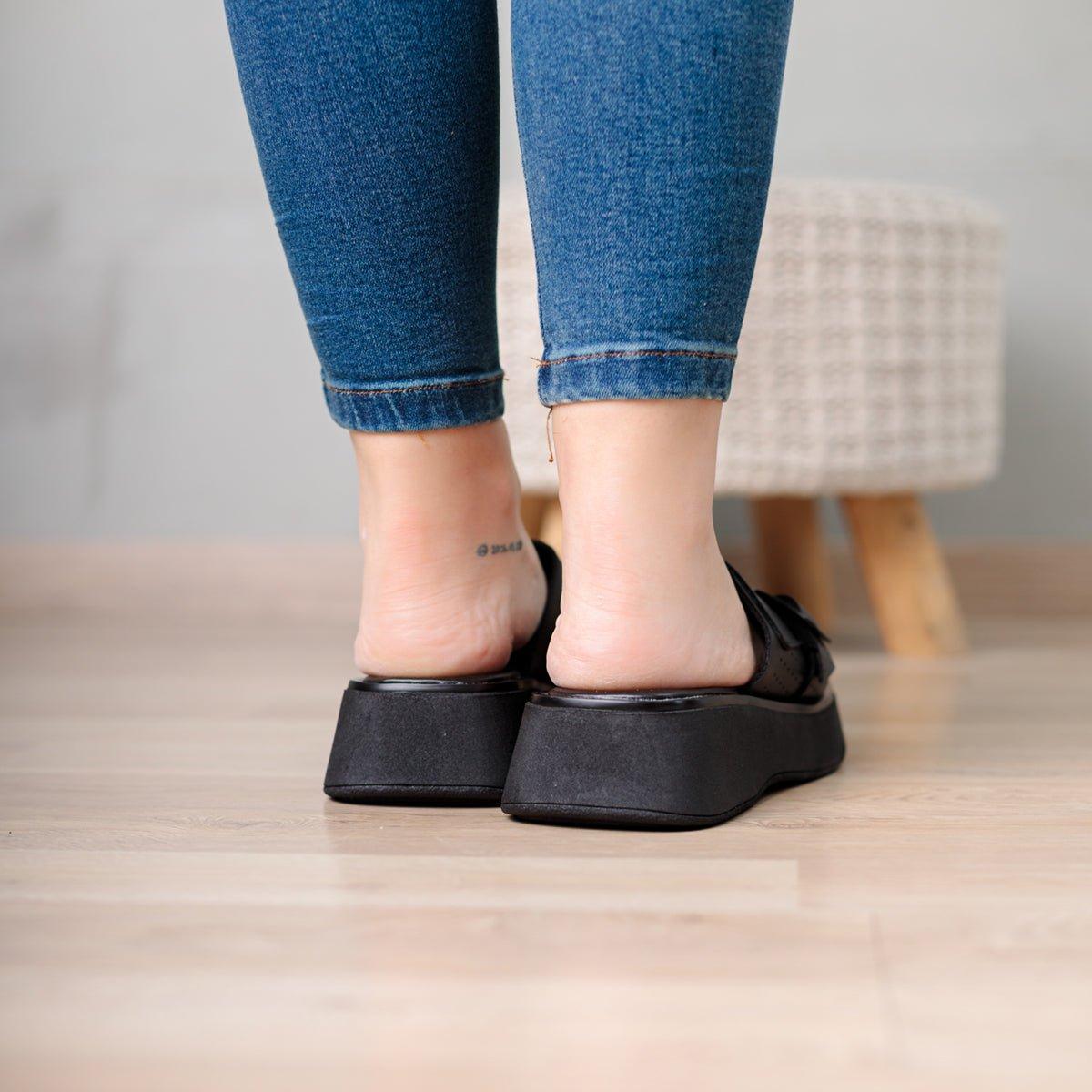 SANDALIAS CASUALES MUJER BENZIM NEGRO - 3