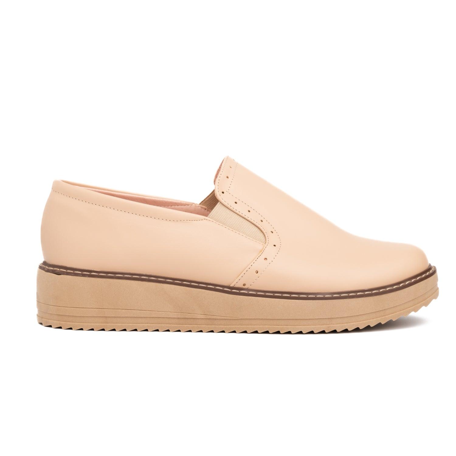 MOCASINES MUJER FERRARA BEIGE - 4