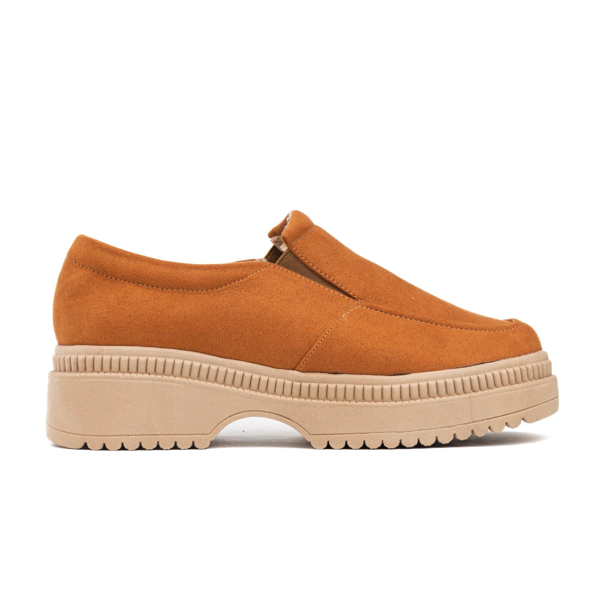 MOCASINES MUJER SERQUET CAMEL GAMUZA - 4
