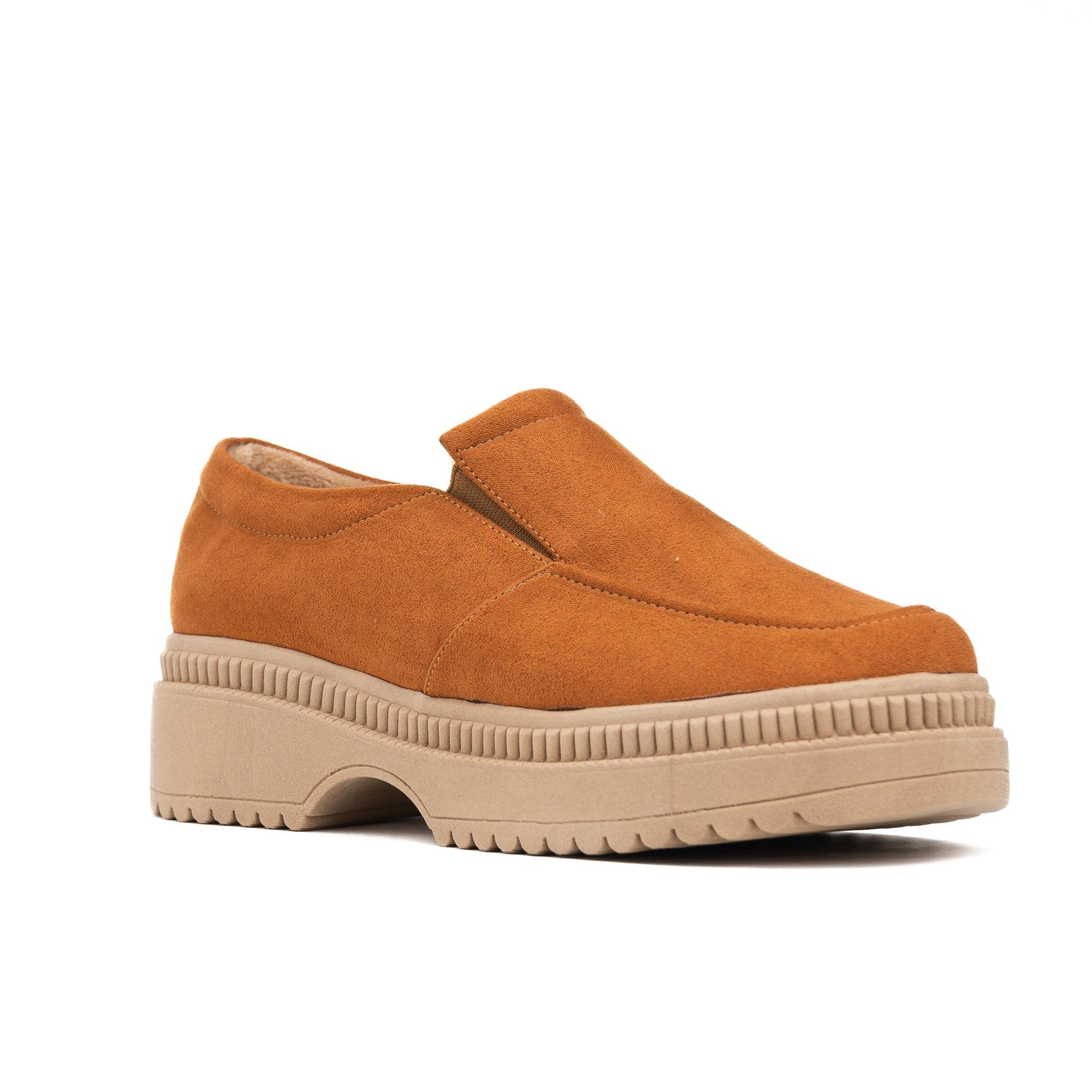 MOCASINES MUJER SERQUET CAMEL GAMUZA - 5