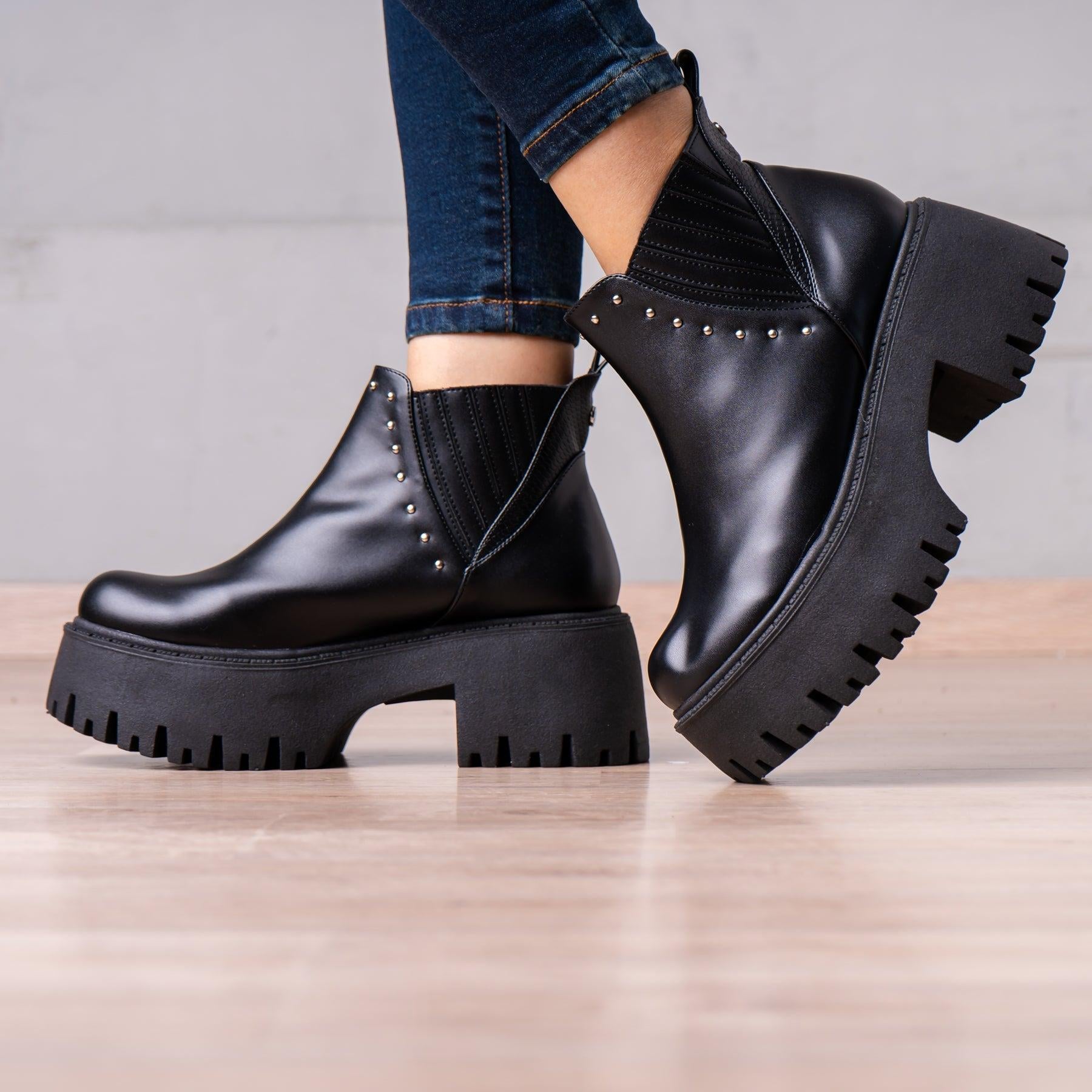 BOTINES MUJER XYLA NEGRO - 1