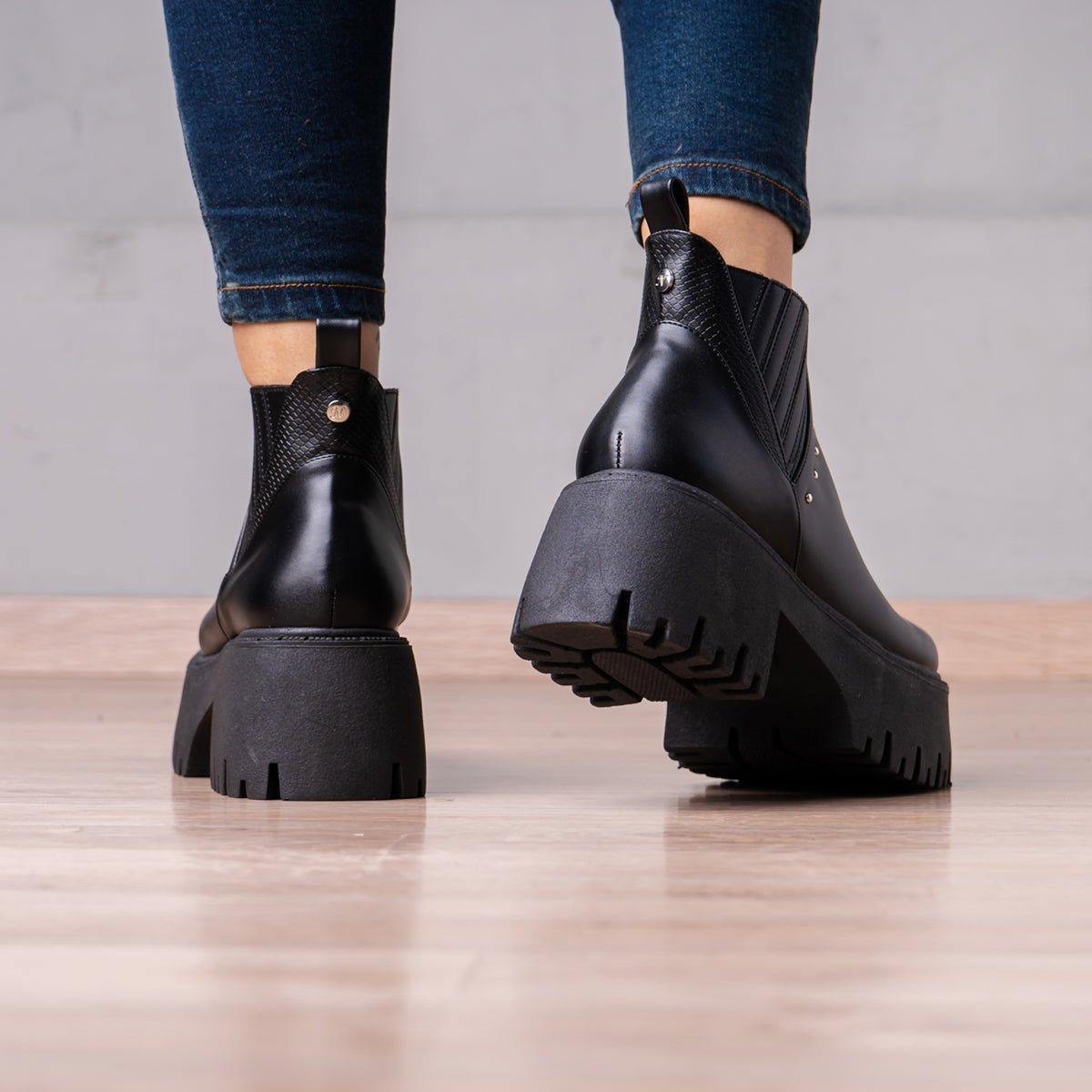 BOTINES MUJER XYLA NEGRO - 3