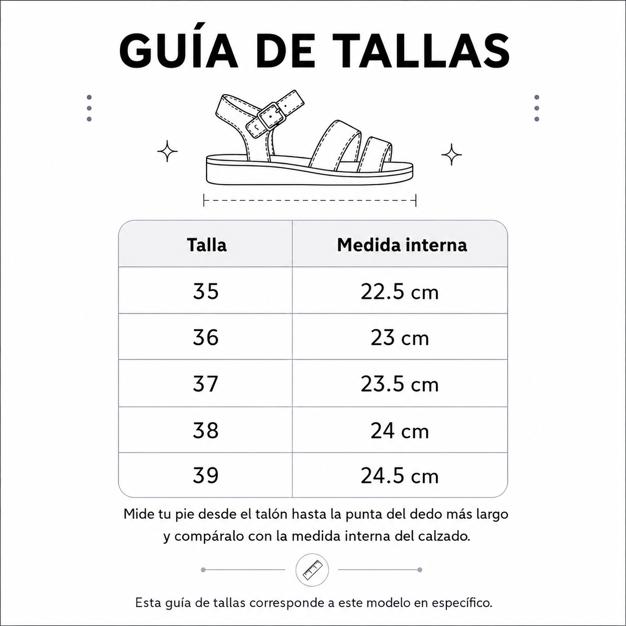 SANDALIAS CASUALES MUJER ACRE NEGRO - 5
