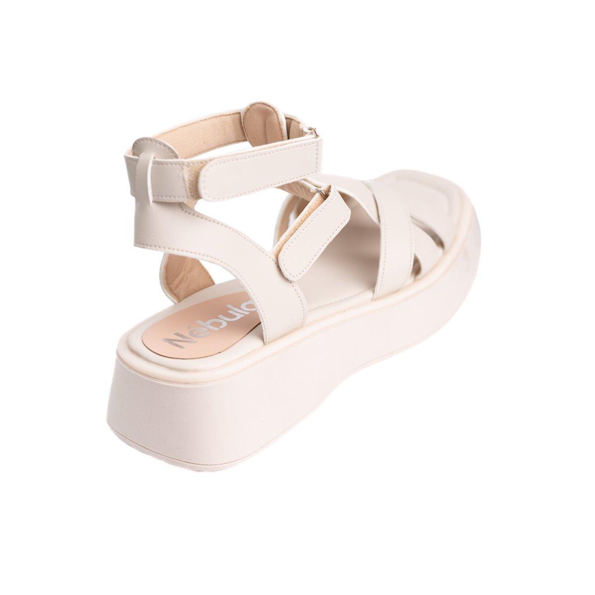 SANDALIAS CASUALES MUJER YANDYT HUESO - 6