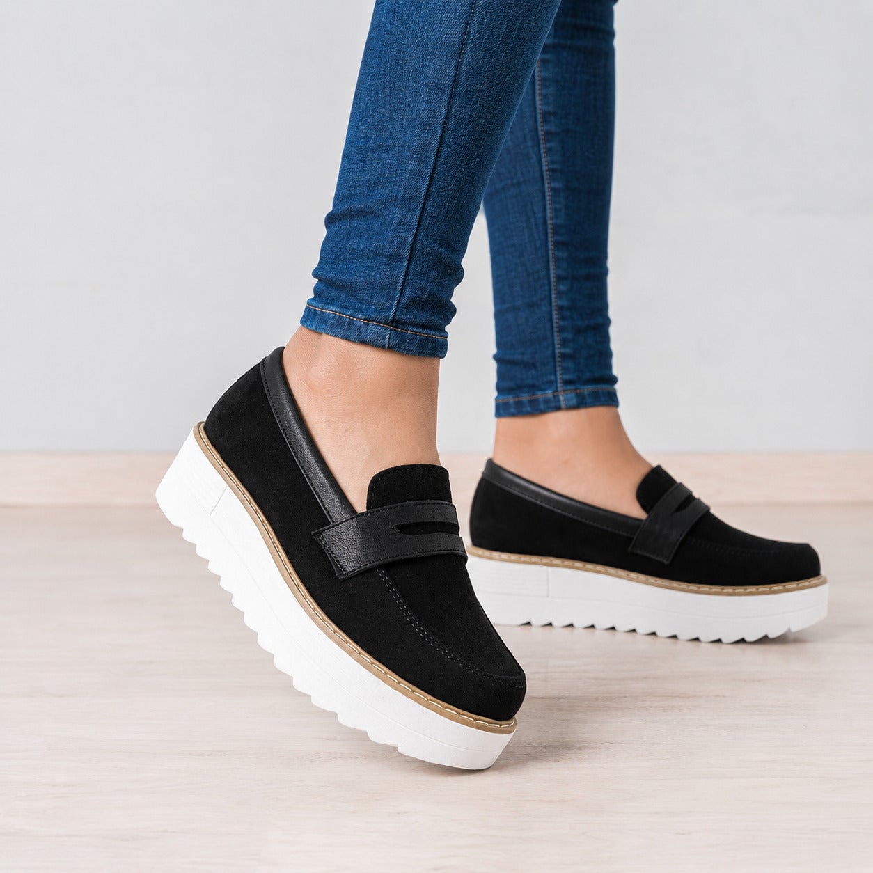 MOCASINES MUJER ELAN NEGRO - 1