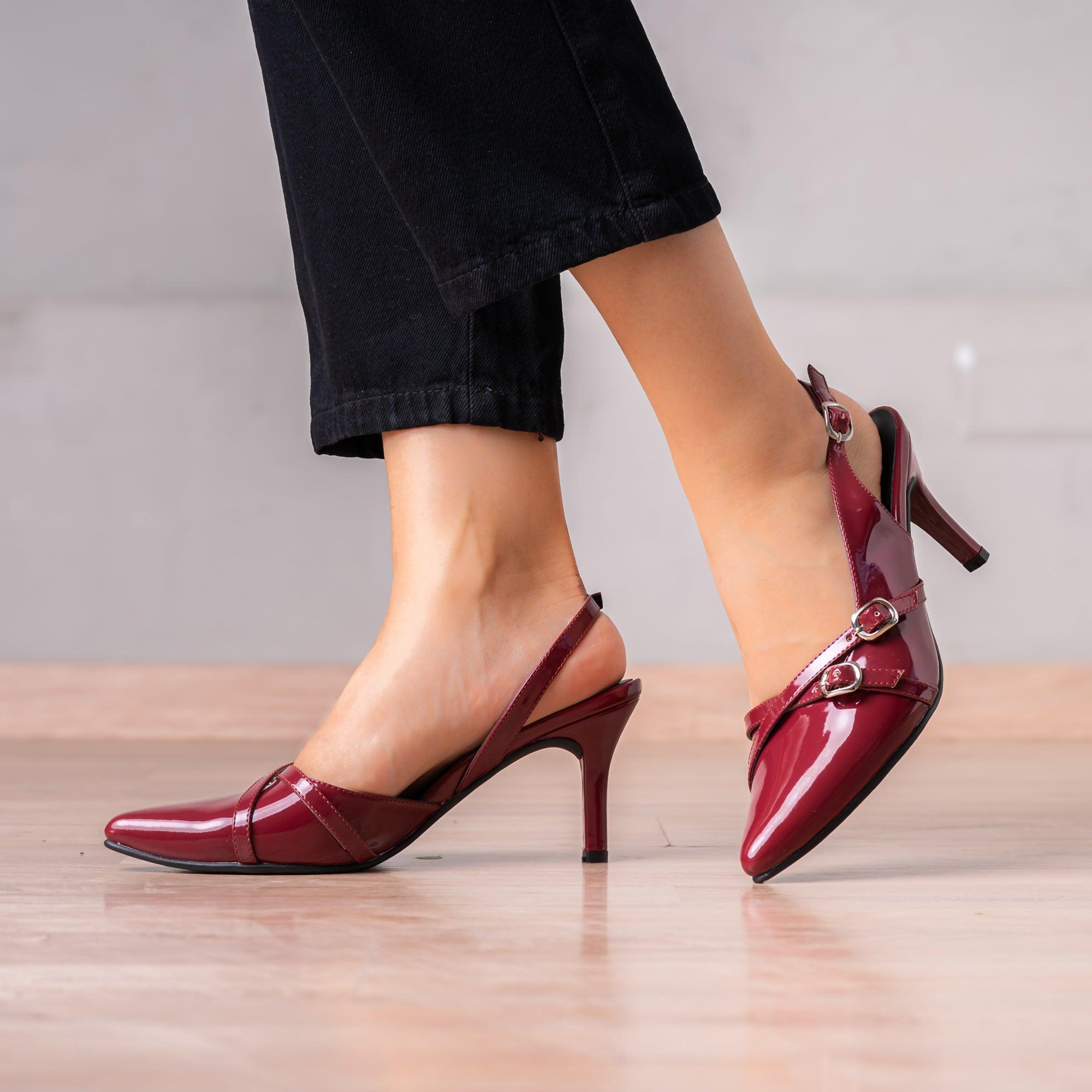 STILETTOS MUJER NUMARIAH VINO - 1