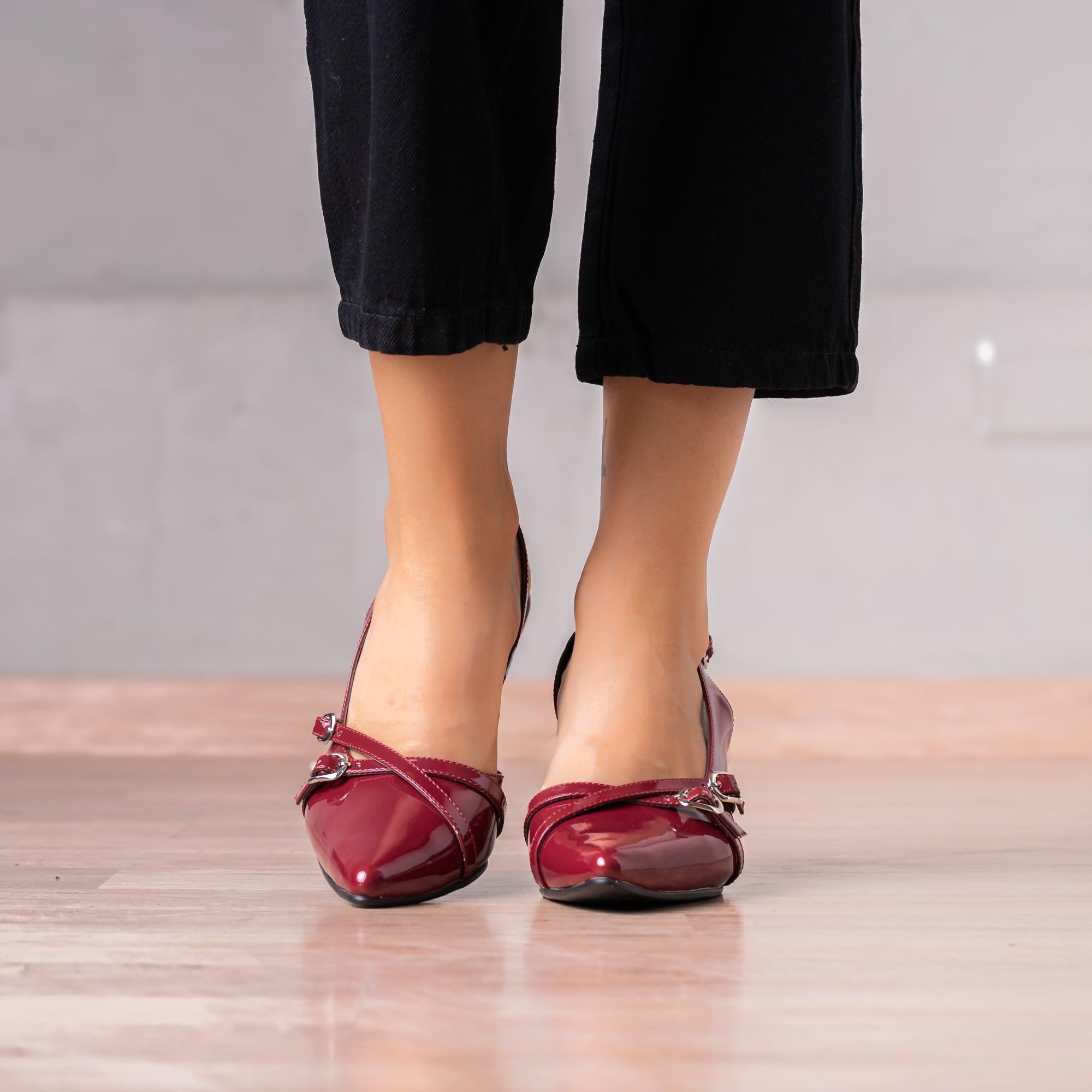 STILETTOS MUJER NUMARIAH VINO - 2
