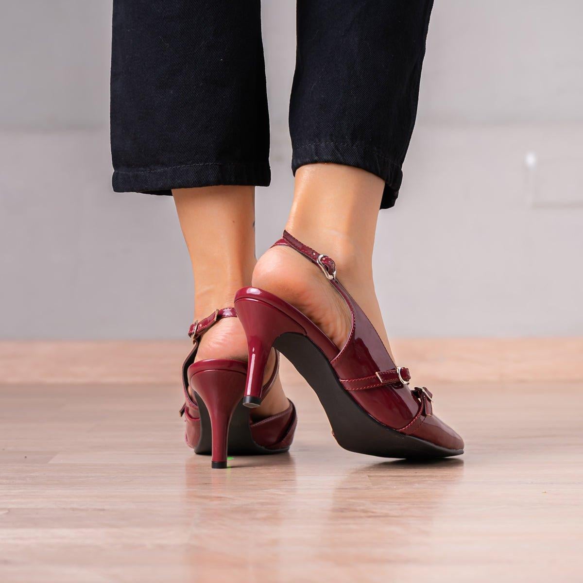 STILETTOS MUJER NUMARIAH VINO - 3