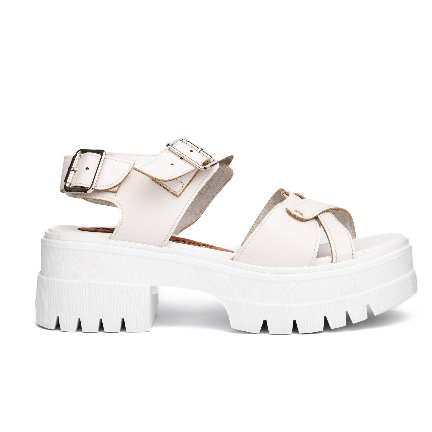 SANDALIAS CASUALES MUJER SENA BLANCO - 4