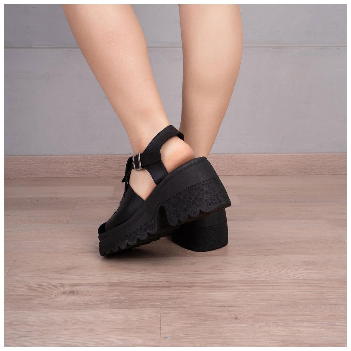 SANDALIAS CASUALES MUJER DAKAR NEGRO - 3