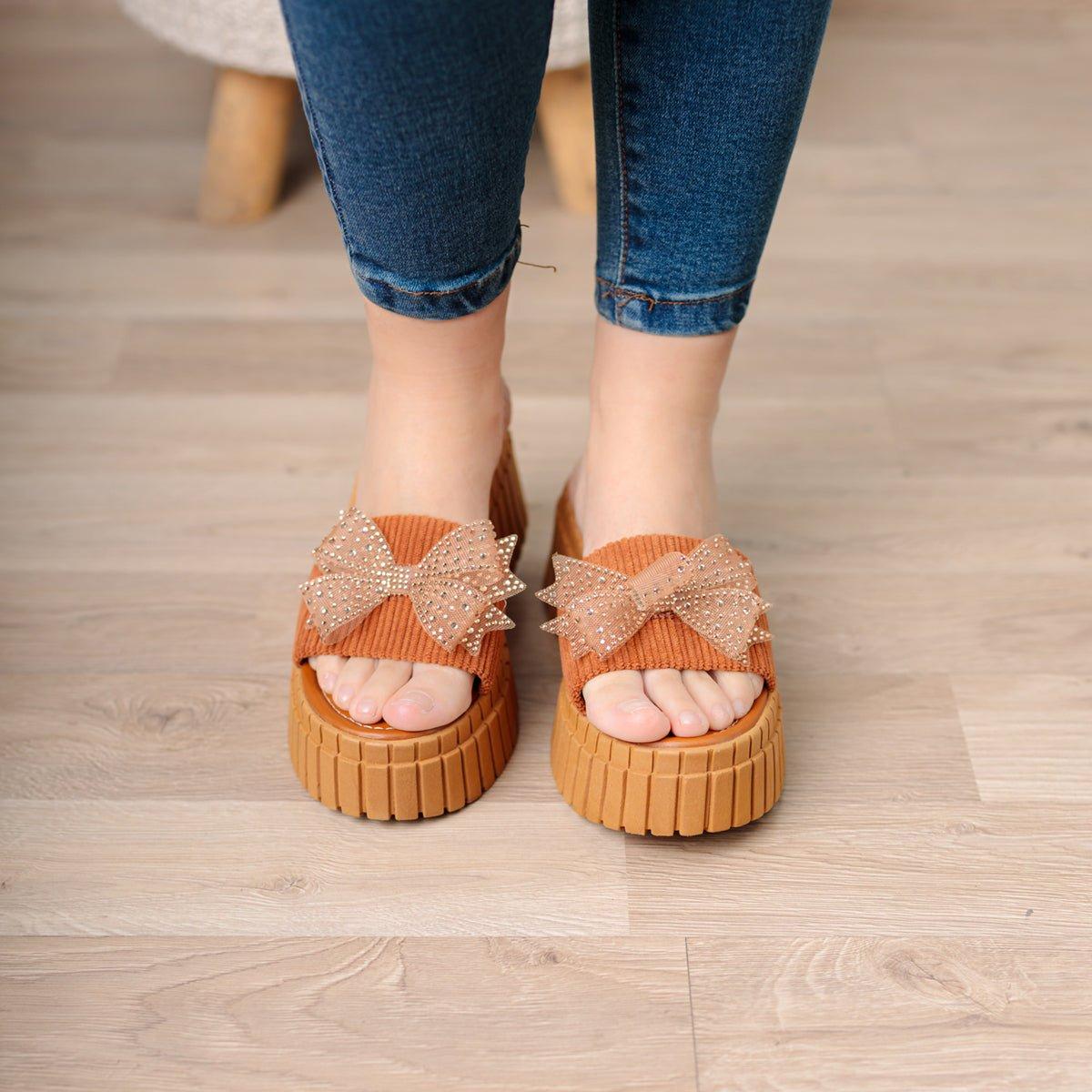 SANDALIAS CASUALES MUJER KALINA CAMEL - 2