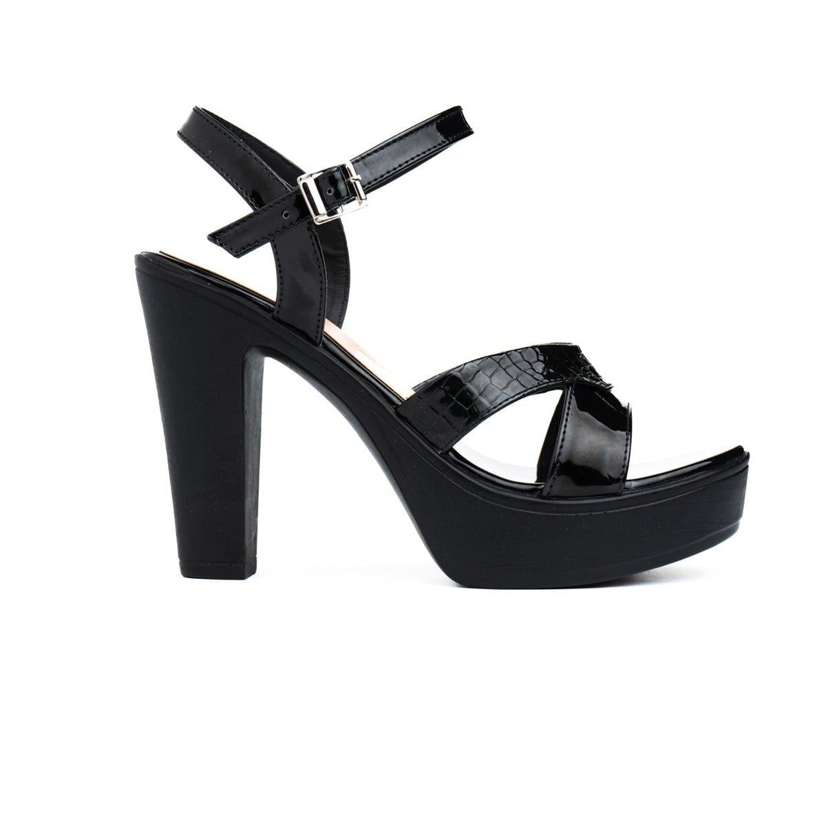 SANDALIAS DE VESTIR MUJER CHEMSY NEGRO - 4