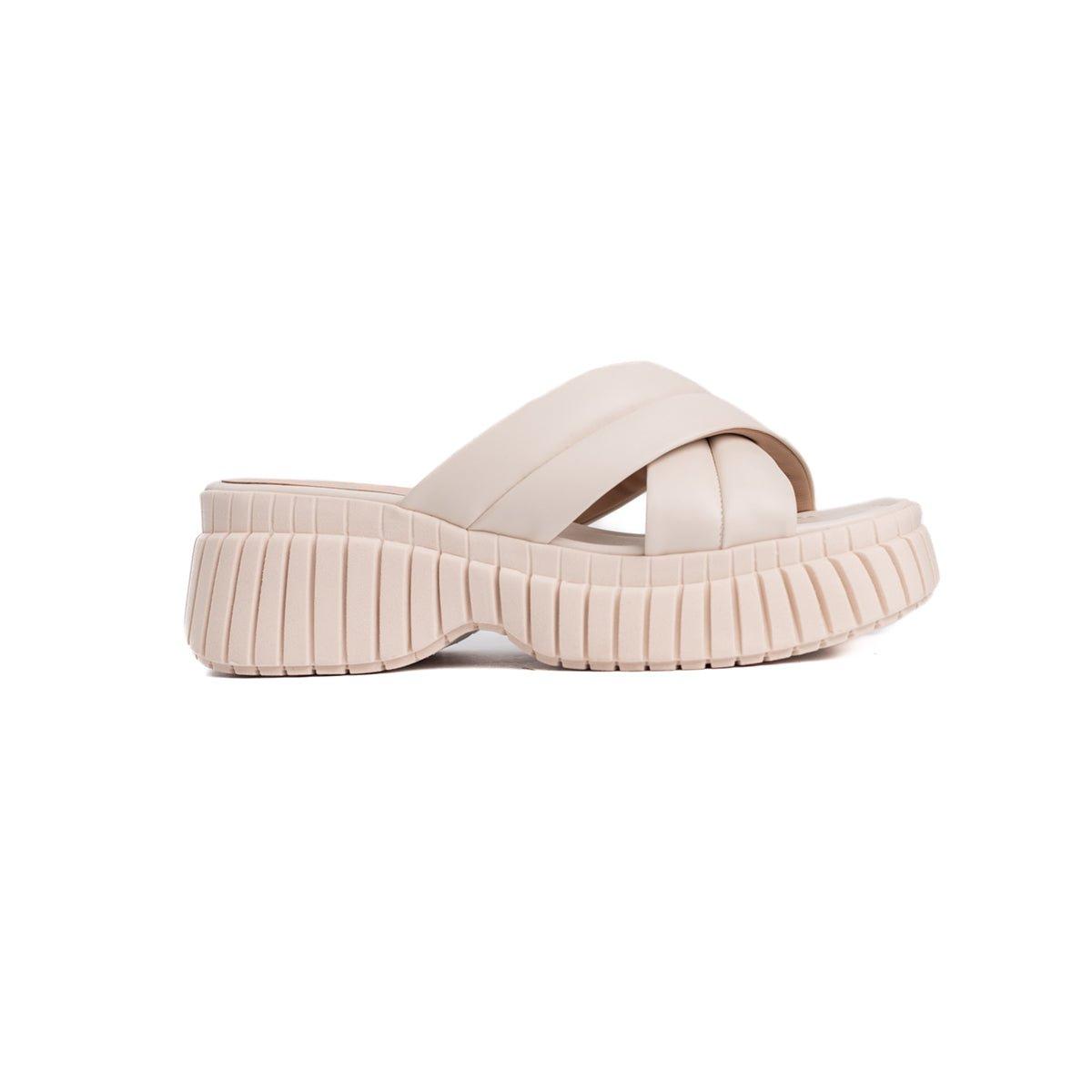 SANDALIAS CASUALES MUJER ABUMMA HUESO - 4