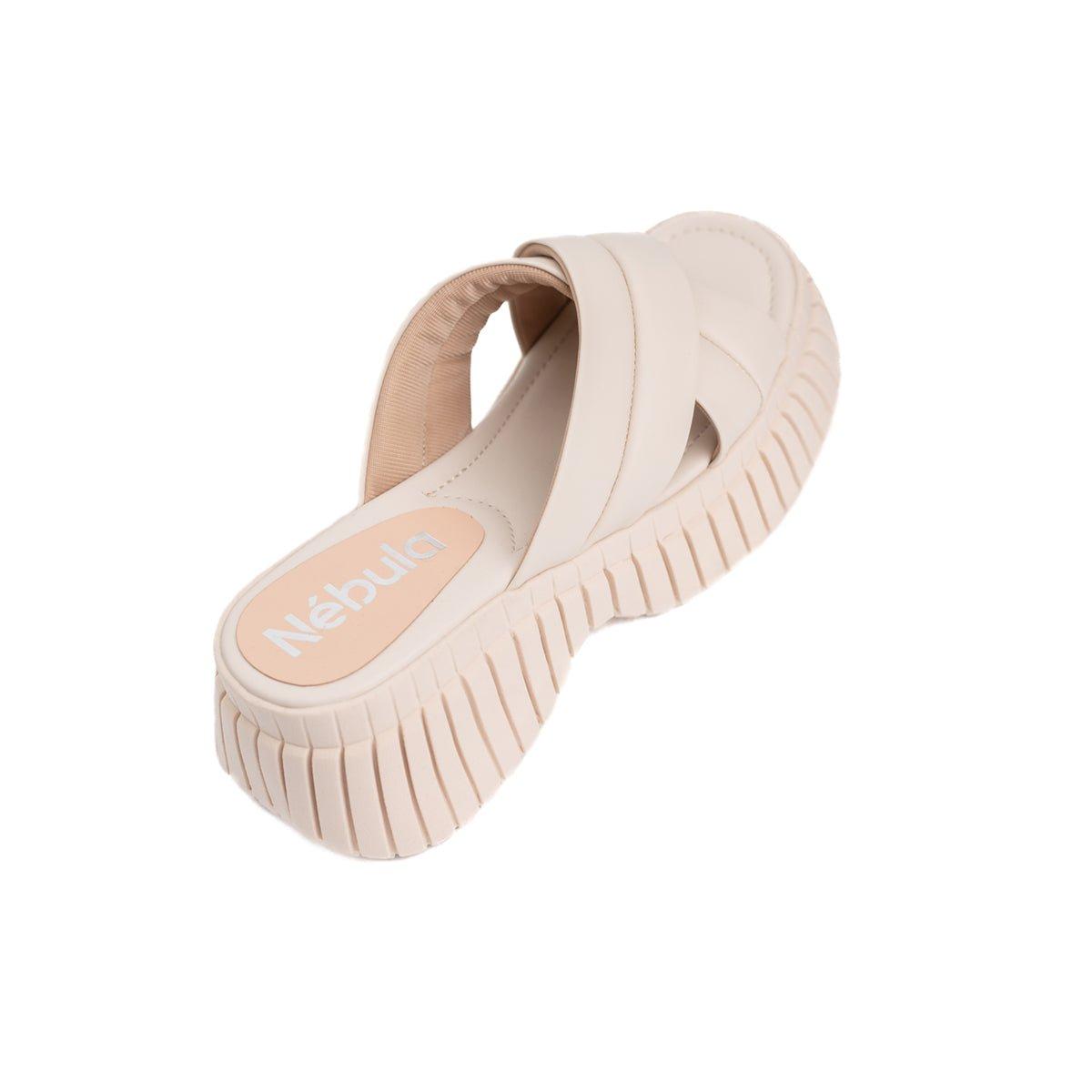SANDALIAS CASUALES MUJER ABUMMA HUESO - 6