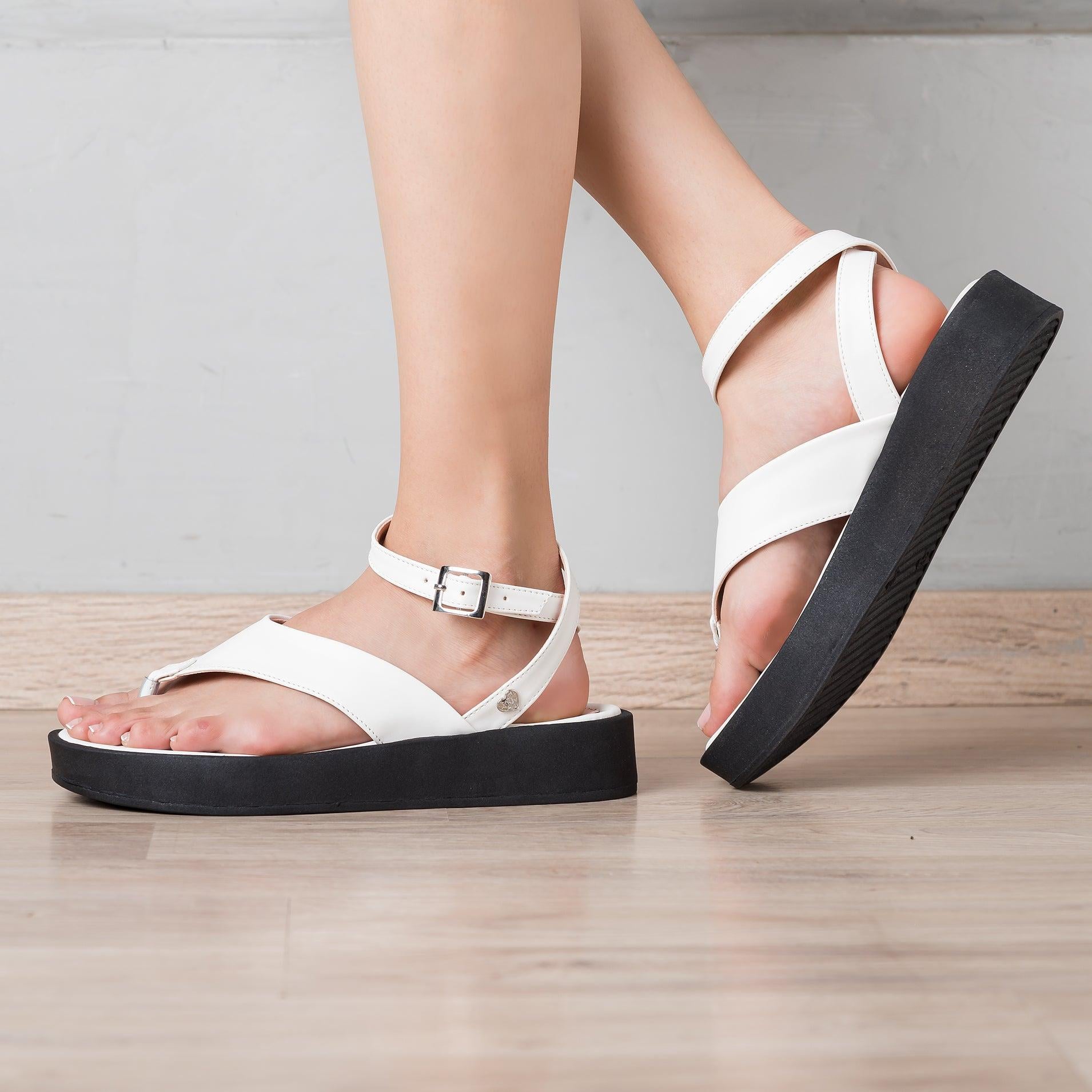 SANDALIAS CASUALES MUJER BELVET BLANCO - 1