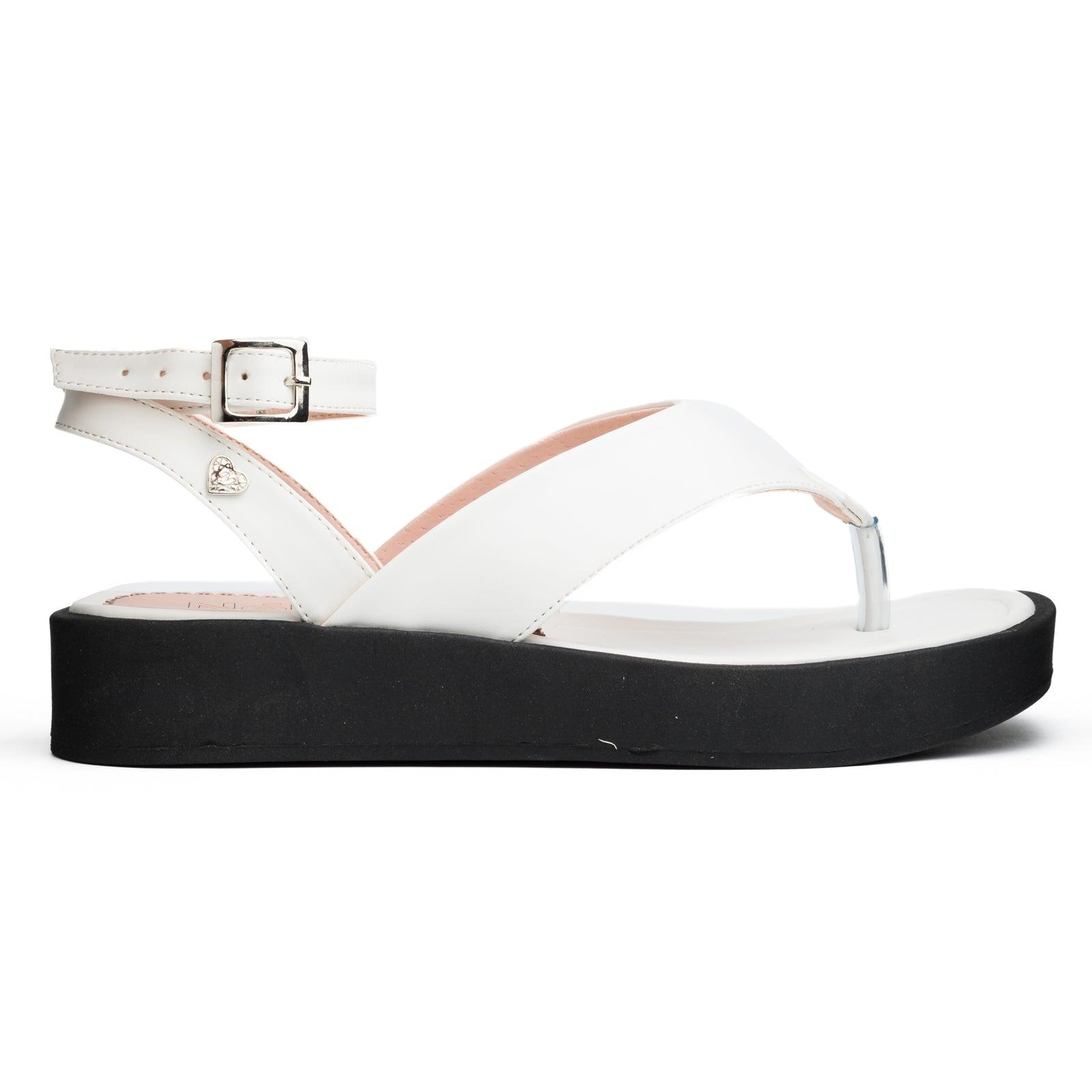 SANDALIAS CASUALES MUJER BELVET BLANCO - 4