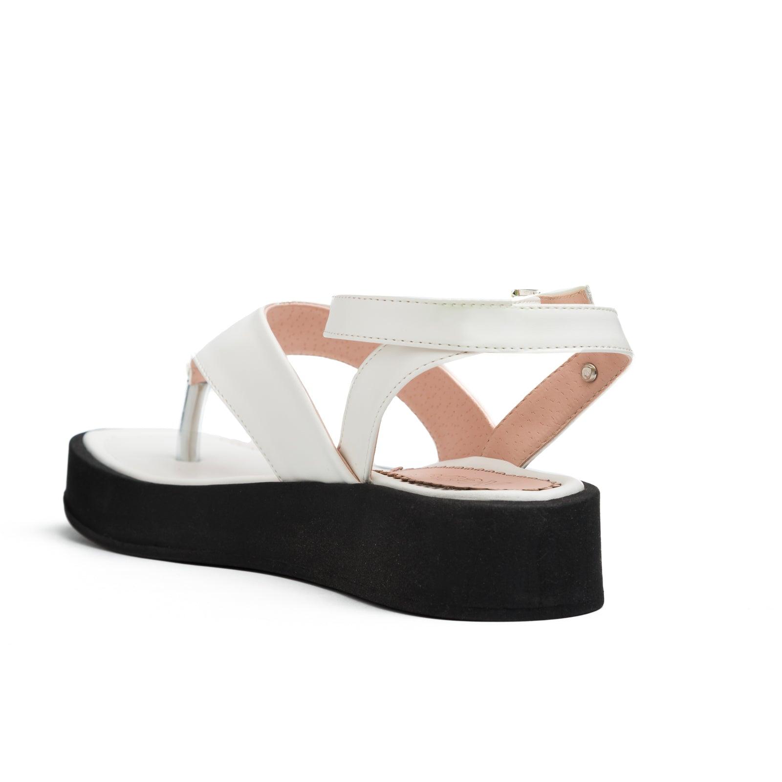 SANDALIAS CASUALES MUJER BELVET BLANCO - 6