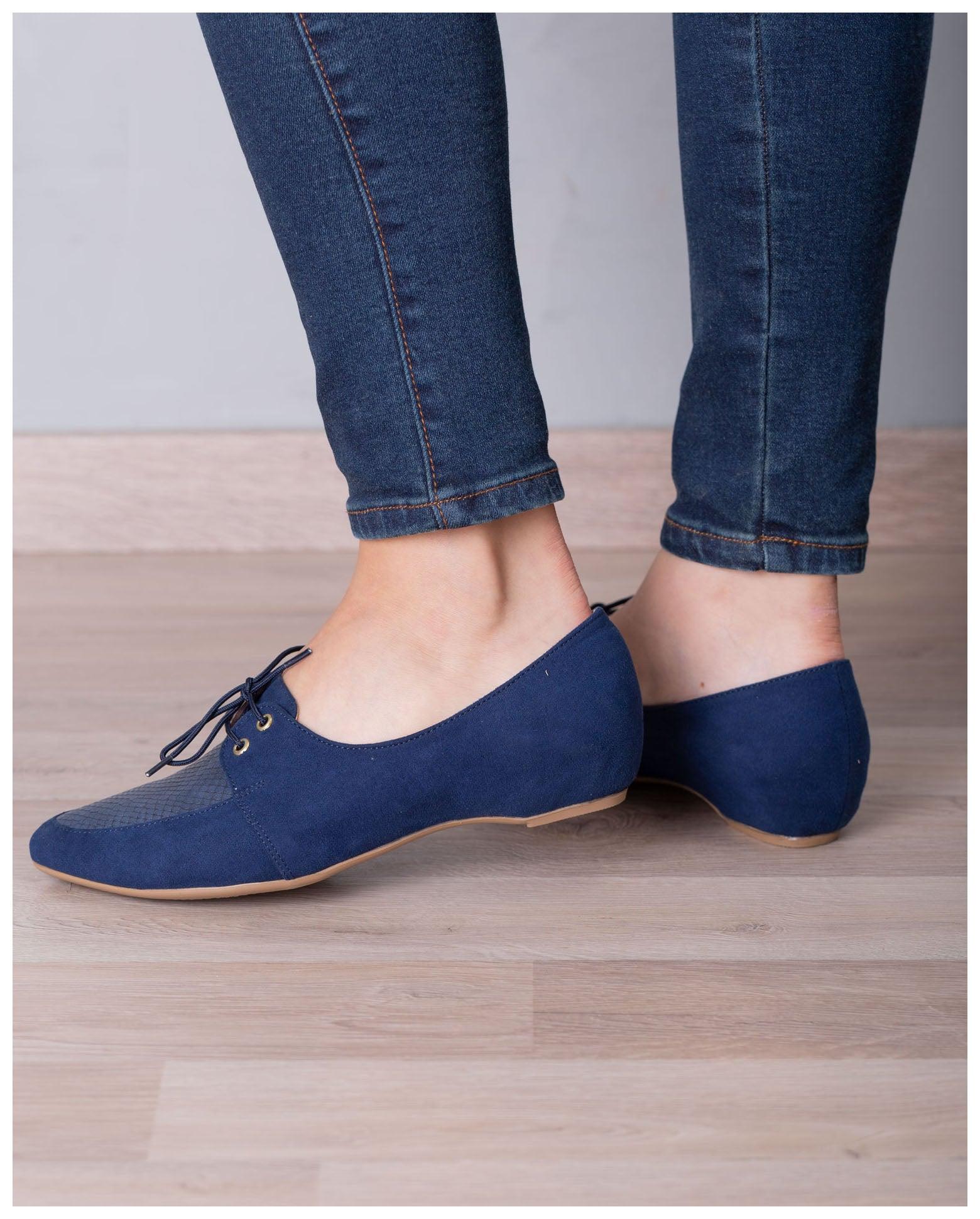MOCASINES MUJER AYTOS AZUL - 3