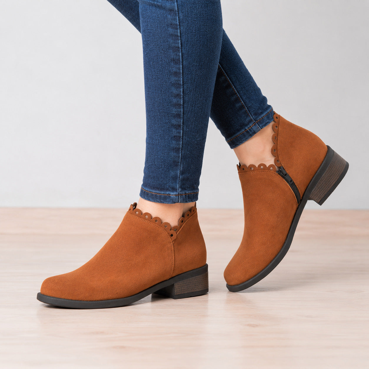 BOTINES MUJER OSTENDE CAMEL - 5