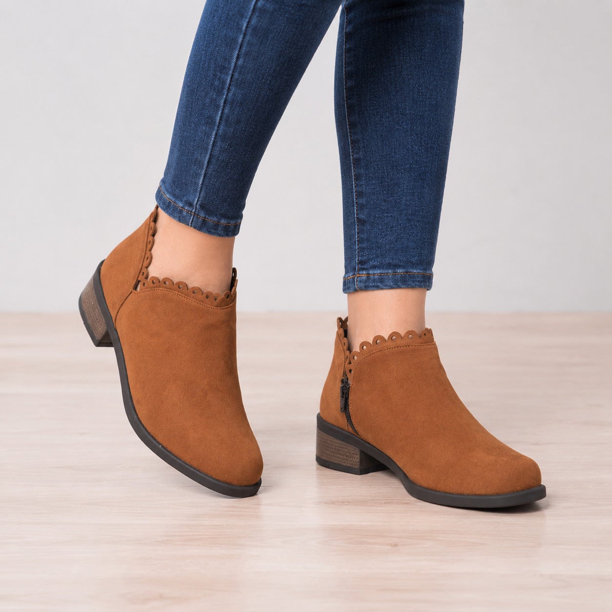 BOTINES MUJER OSTENDE CAMEL - 6