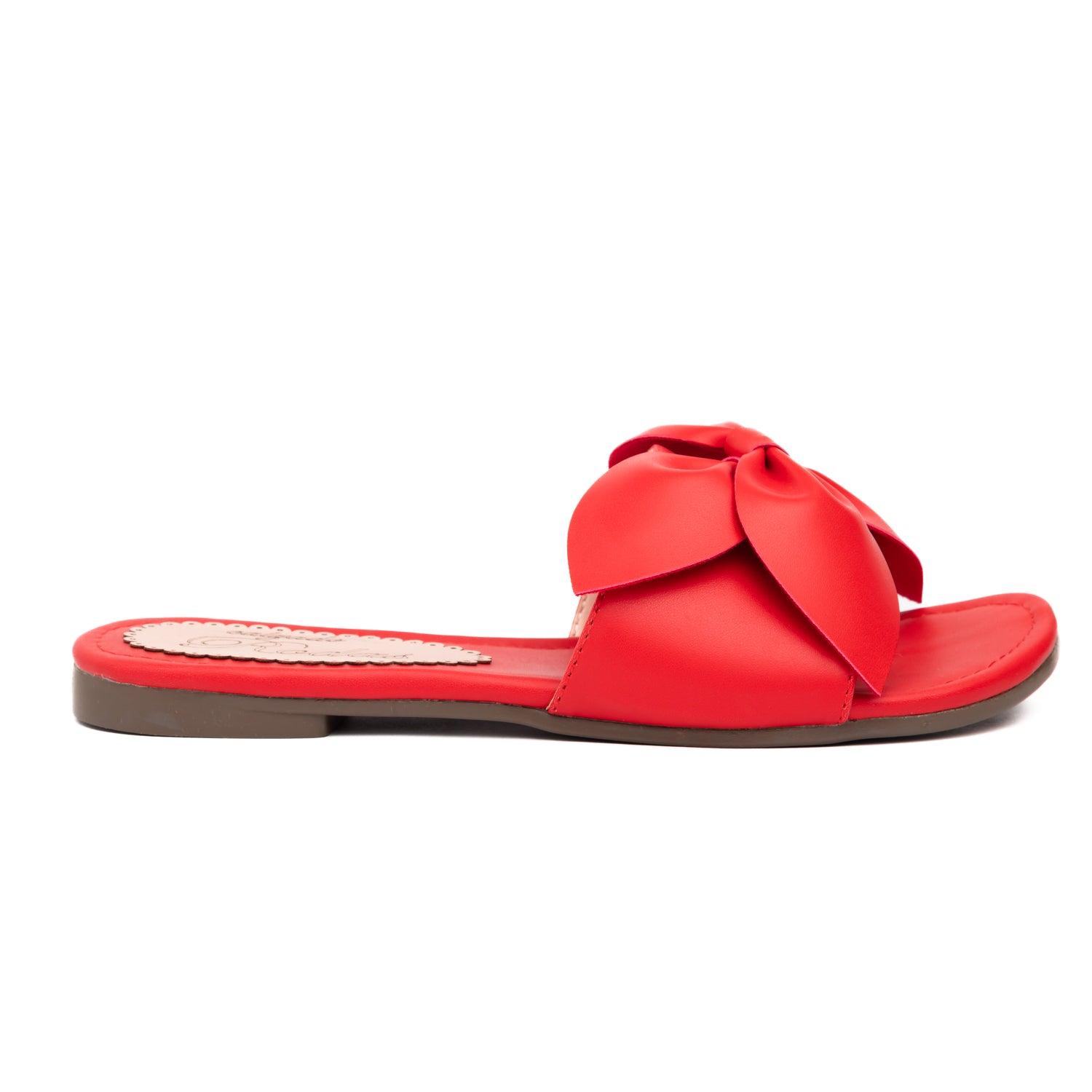 SANDALIAS CASUALES MUJER FLOR ROJO - 2