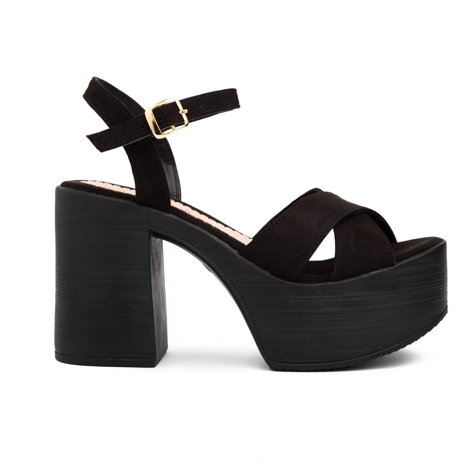 SANDALIAS MUJER QUEENS NEGRO - 2