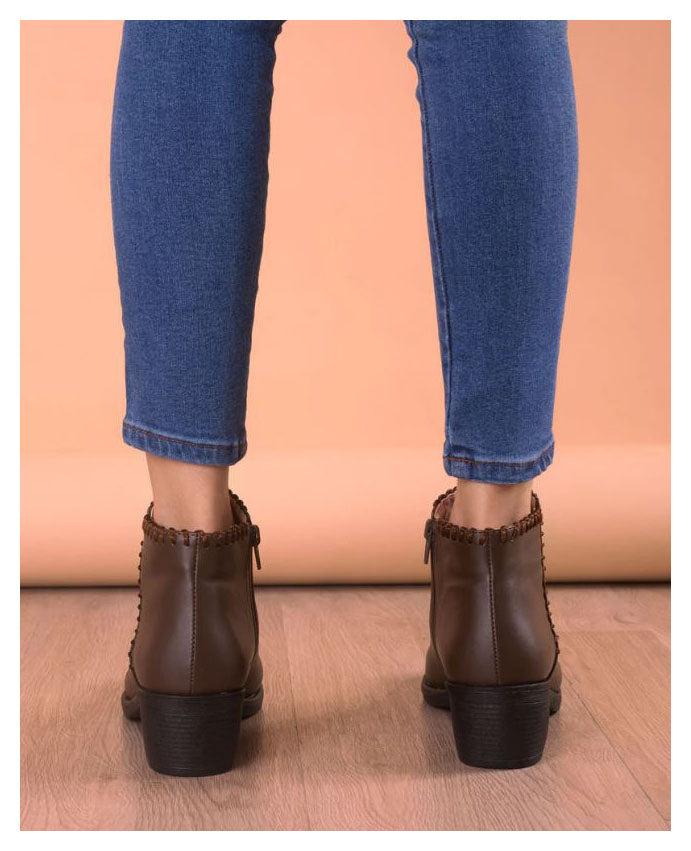 BOTINES MUJER ALBANY MARRON - 3