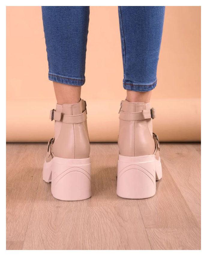 BOTAS MUJER NAHA HUESO - 3