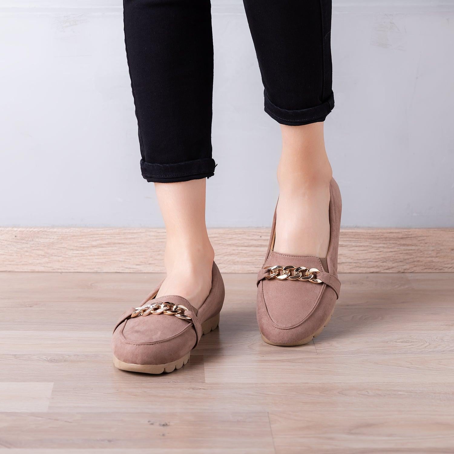 MOCASINES MUJER CARMELO TOPO - 2