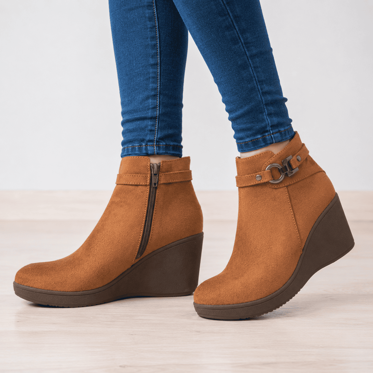 BOTINES MUJER GEEL CAMEL - 2