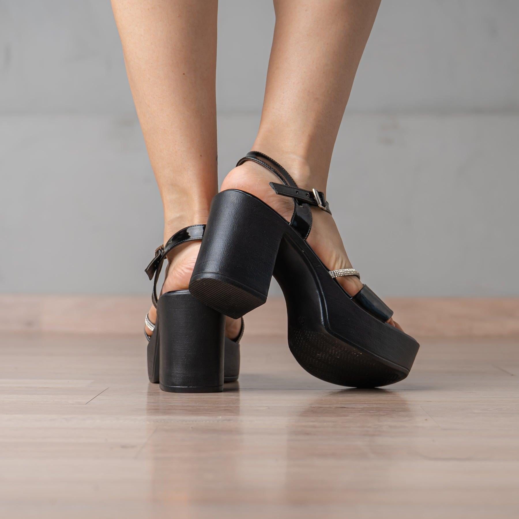 SANDALIAS DE VESTIR MUJER STEVIL NEGRO - 3