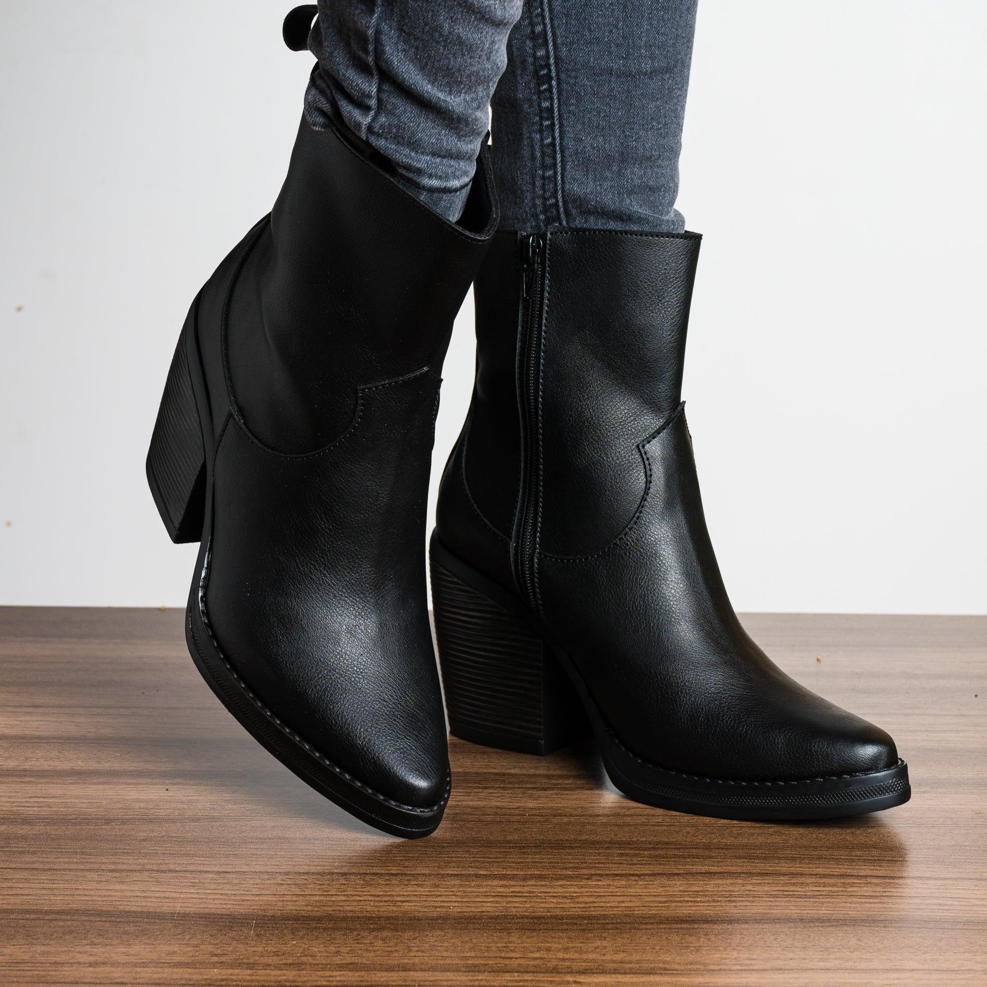 BOTAS MUJER ZTEICY NEGRO - 1