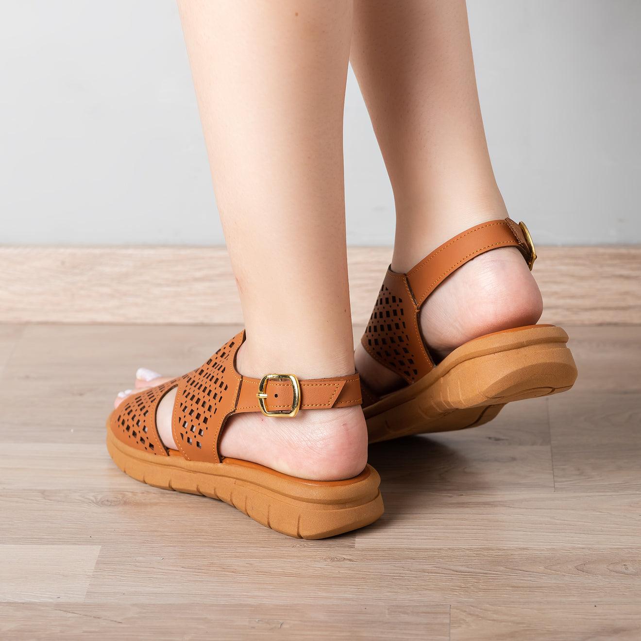 SANDALIAS CASUALES MUJER VANNI CAMEL - 3