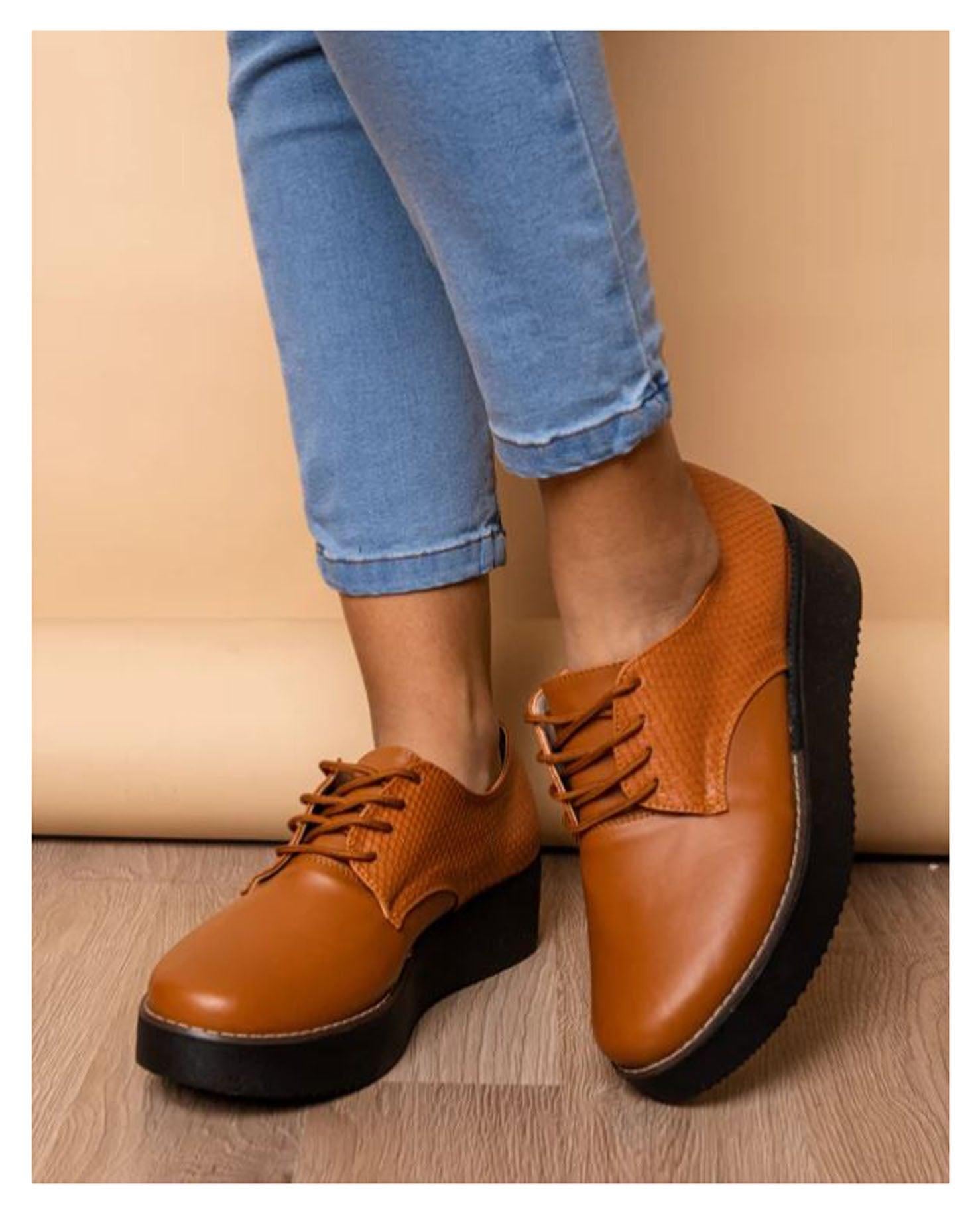 MOCASINES MUJER KENIA CAMEL OSCURO - 2