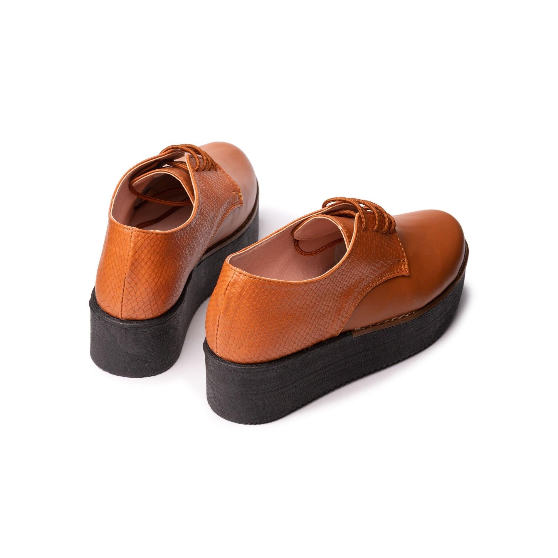 MOCASINES MUJER KENIA CAMEL OSCURO - 4