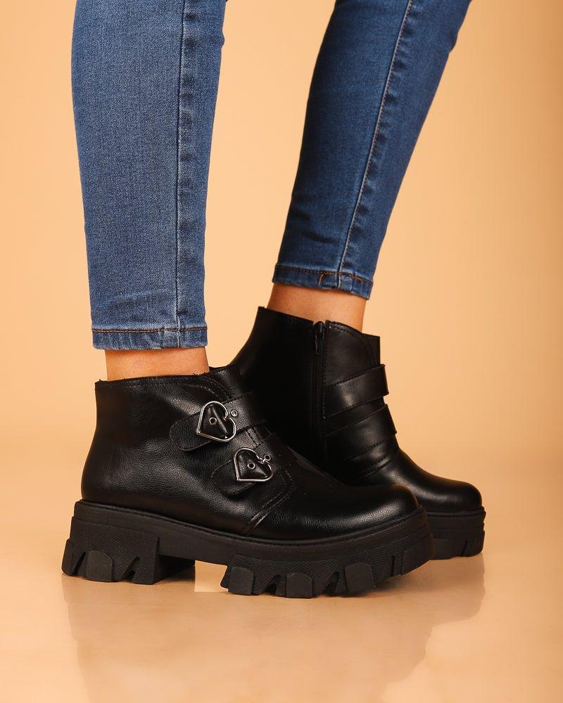 BOTAS MUJER MERCEDES NEGRO - 1