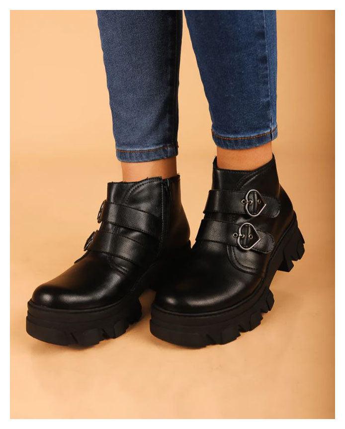 BOTAS MUJER MERCEDES NEGRO - 2